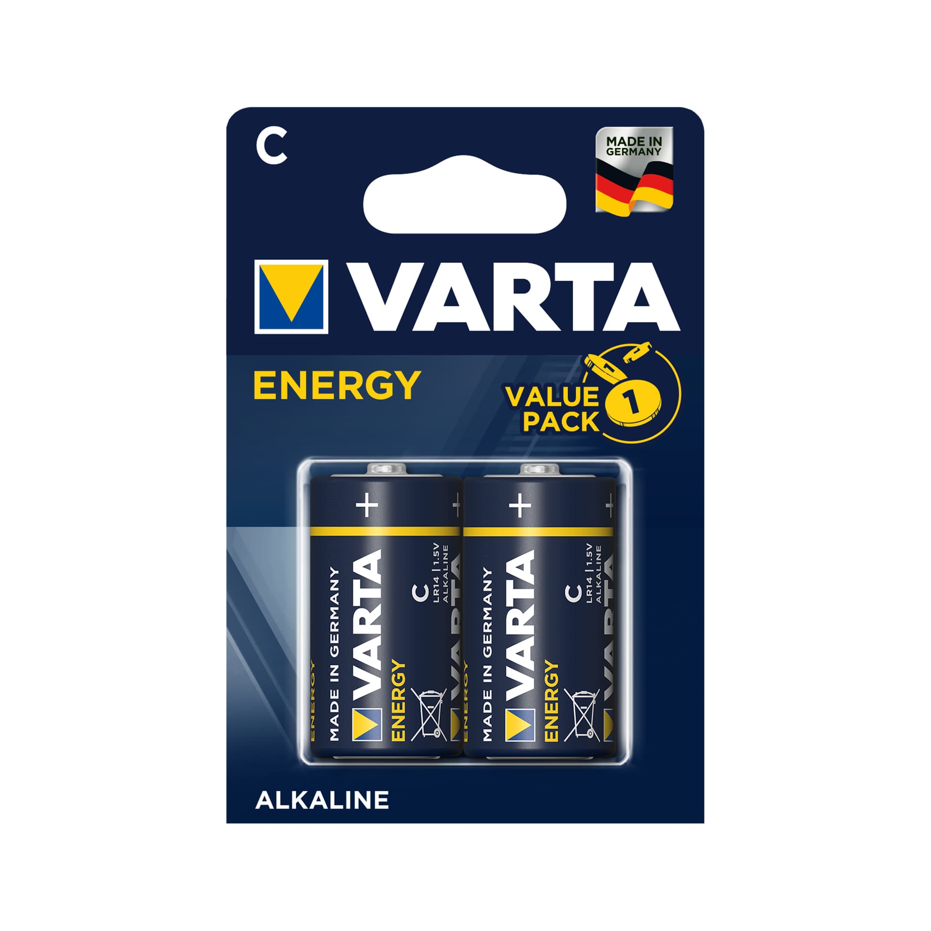 

2x Bateria R-14 LR14 C 1,5V alkaliczna Varta Energy