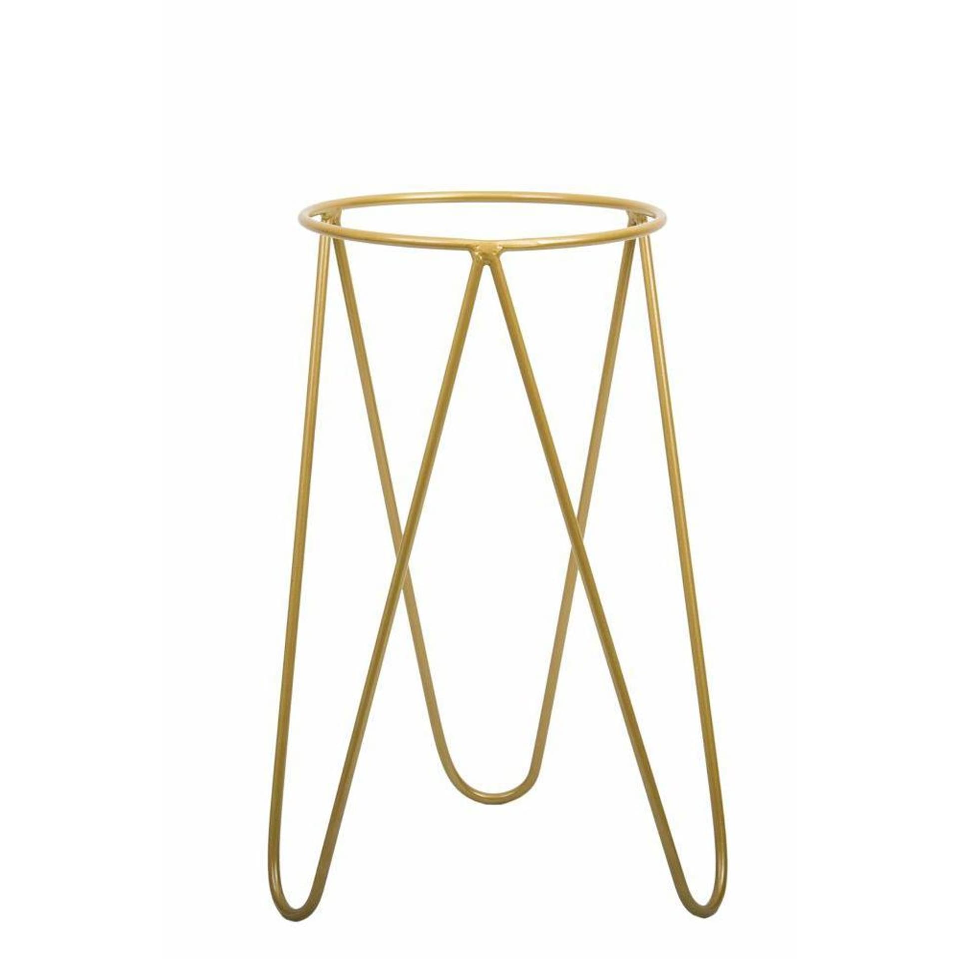 

Złoty nowoczesny kwietnik Loft 45 cm