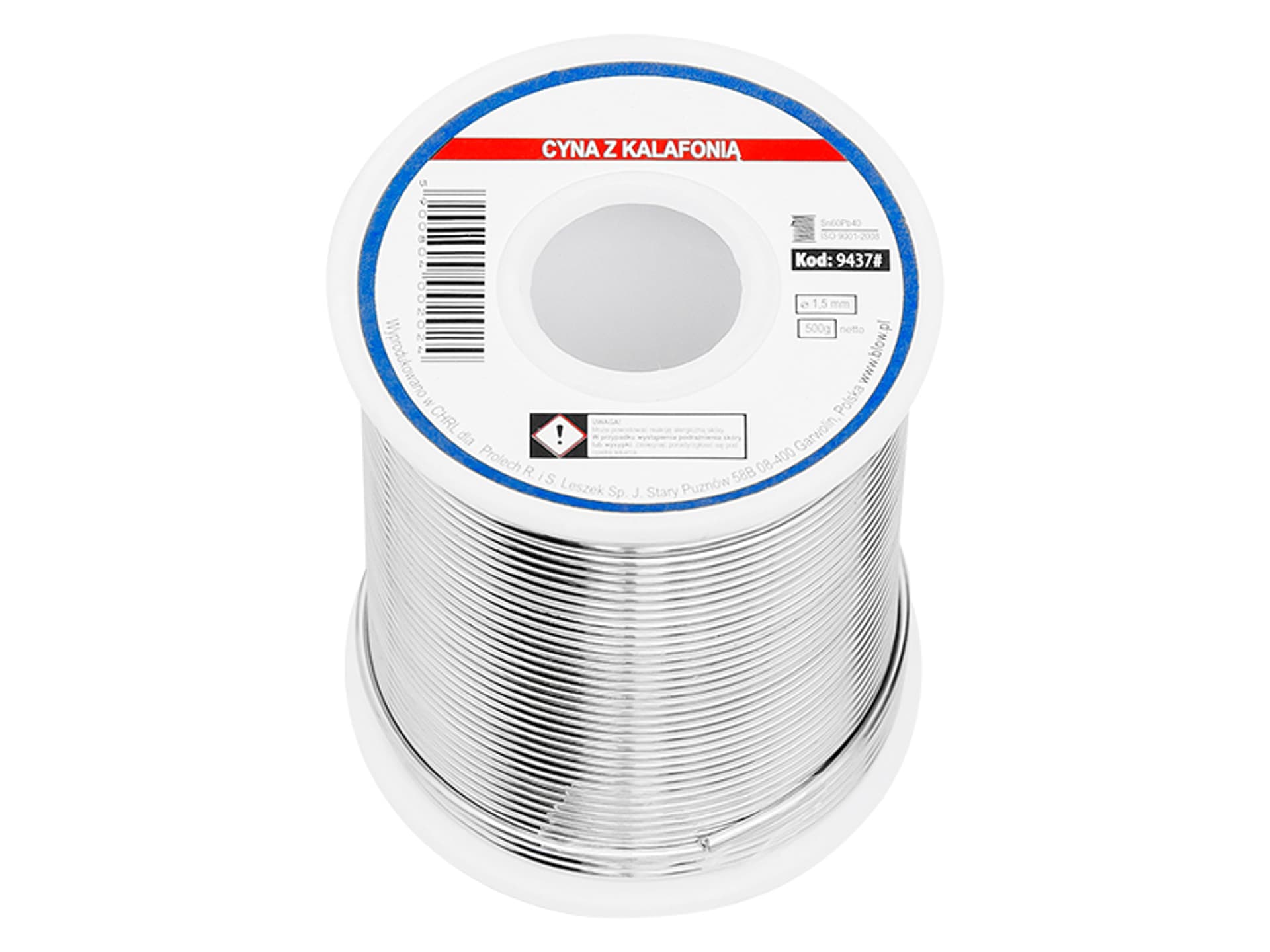 

9437# Cyna 1,50/500g sn60pb40