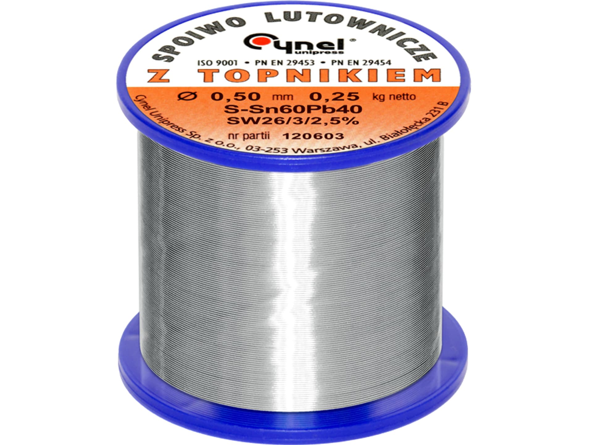 

9680# Cyna 0,50/250g/spoiwo lc60-sw26