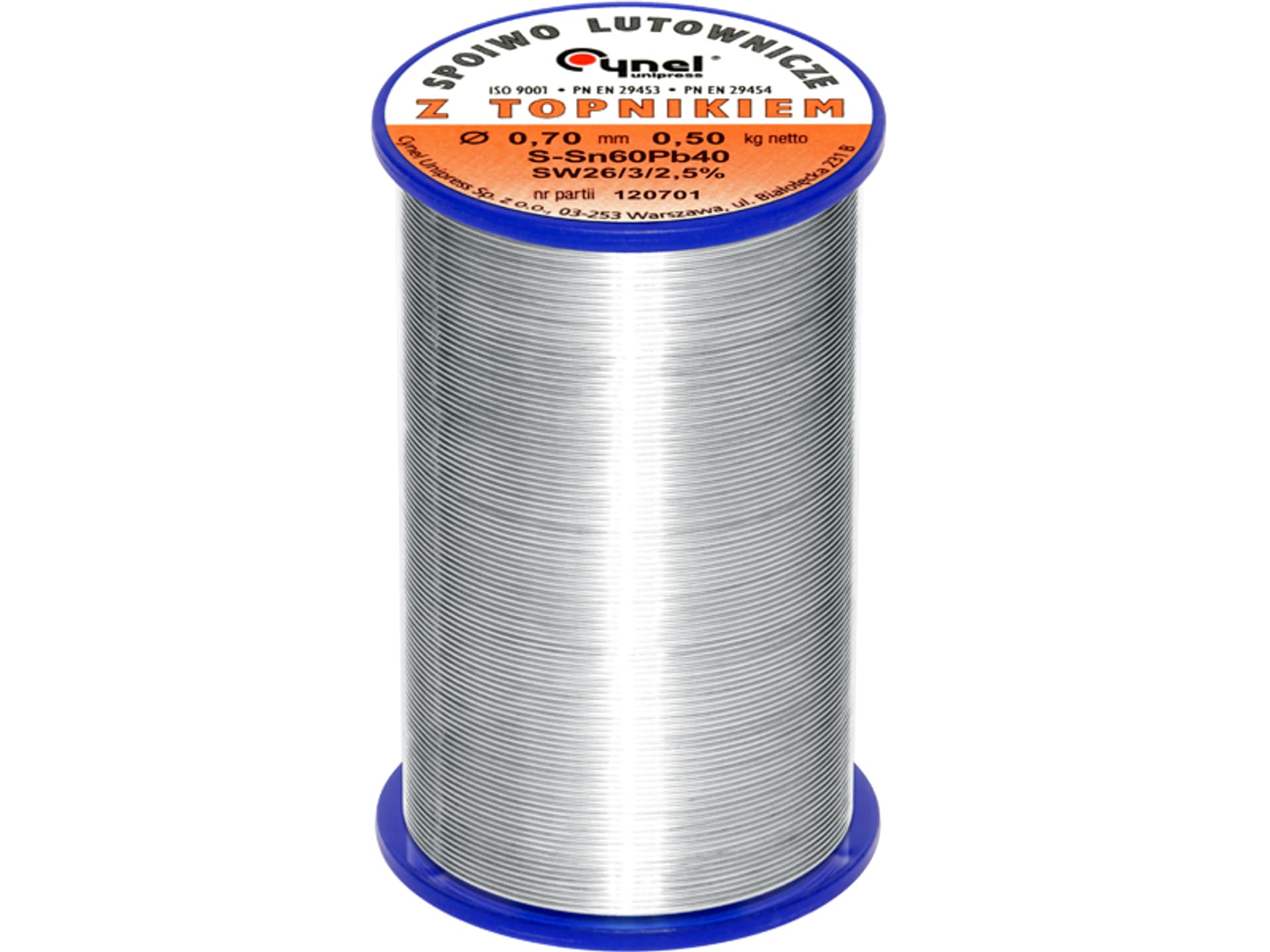 

9400# Cyna 0,70/500g/spoiwo lc60-sw26