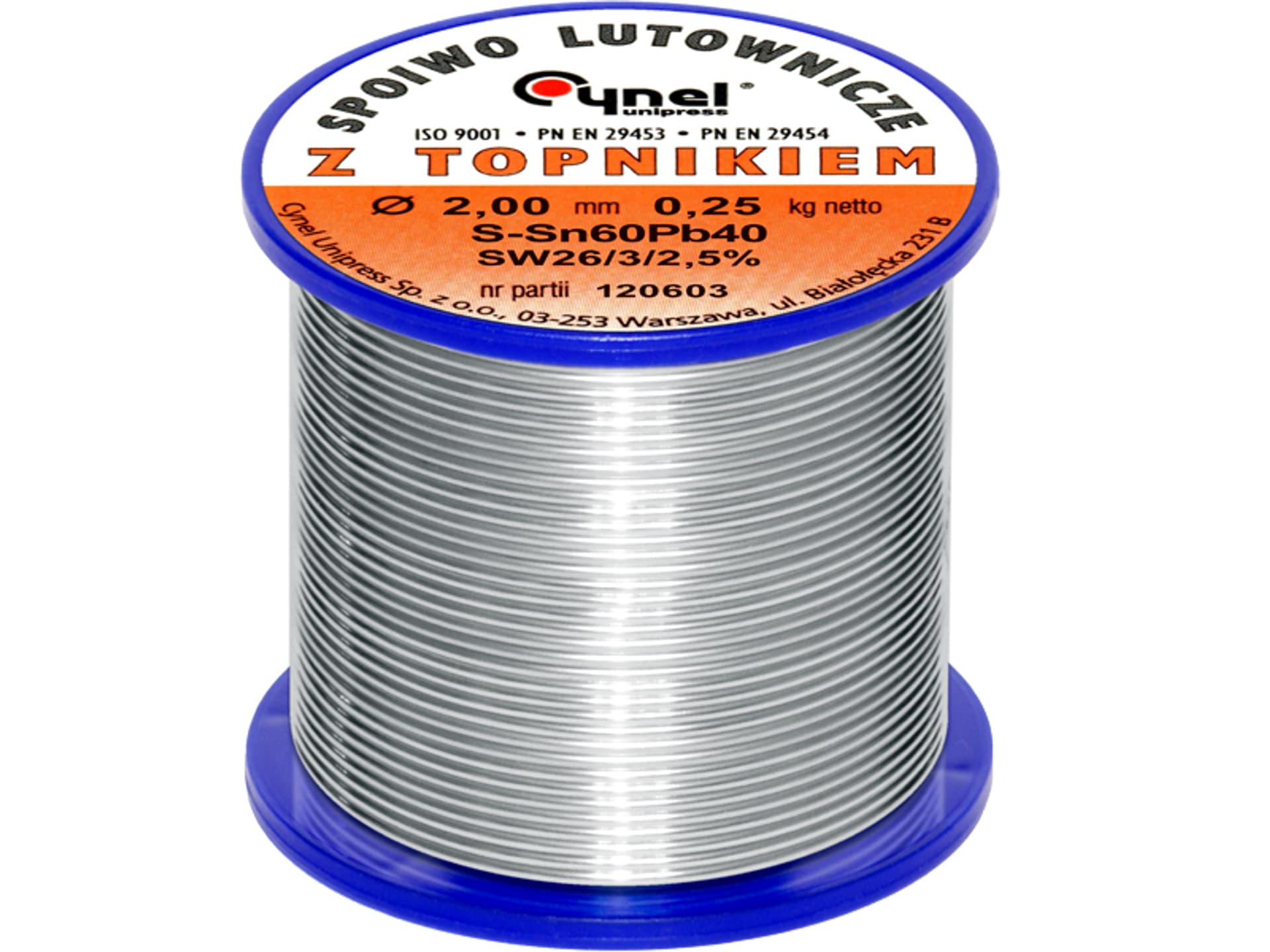 

9629# Cyna 2,00/250g/spoiwo lc60-sw26