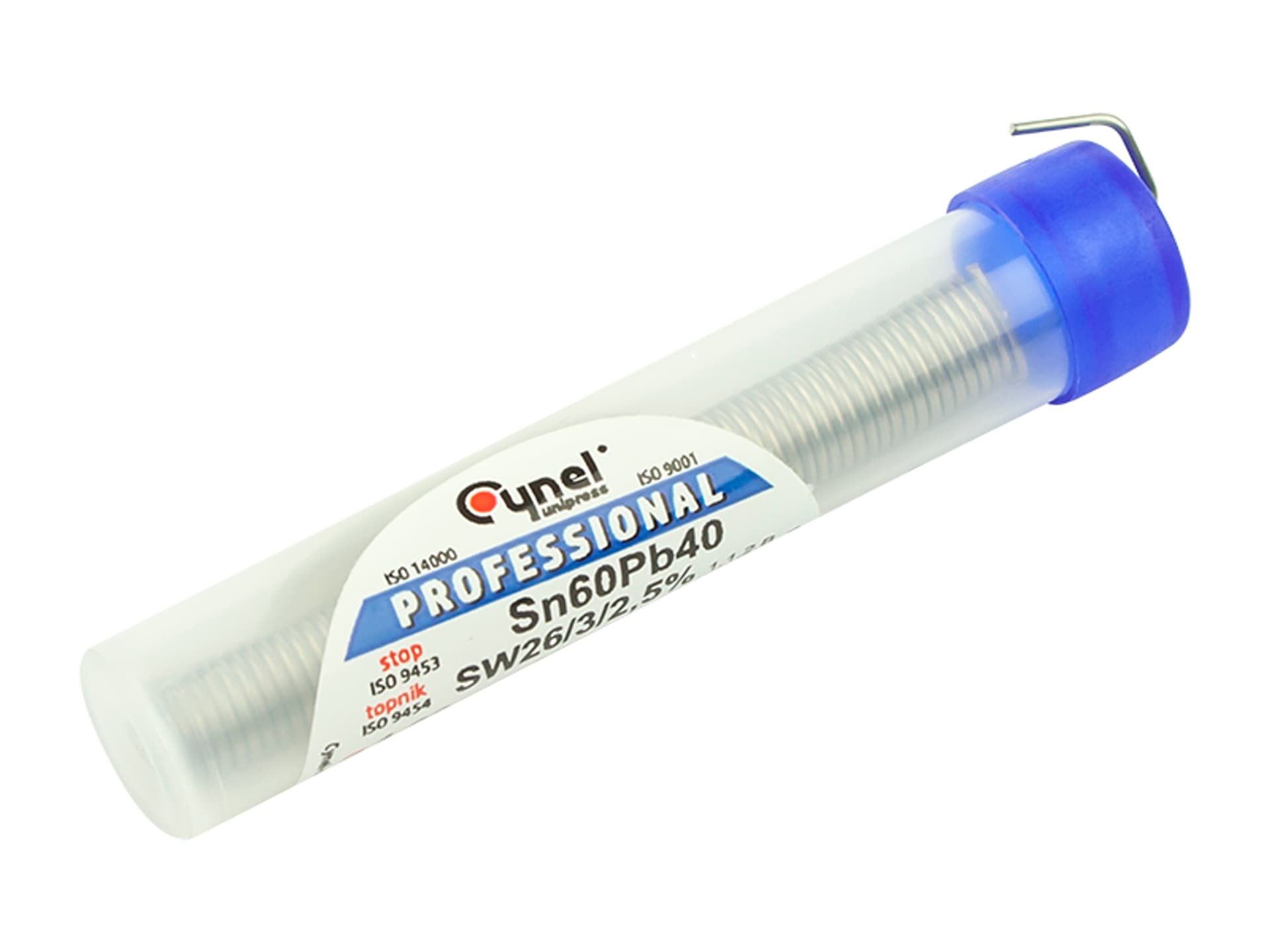 

Cyna lutownicza z kalafonią w fiolce (, 10 g