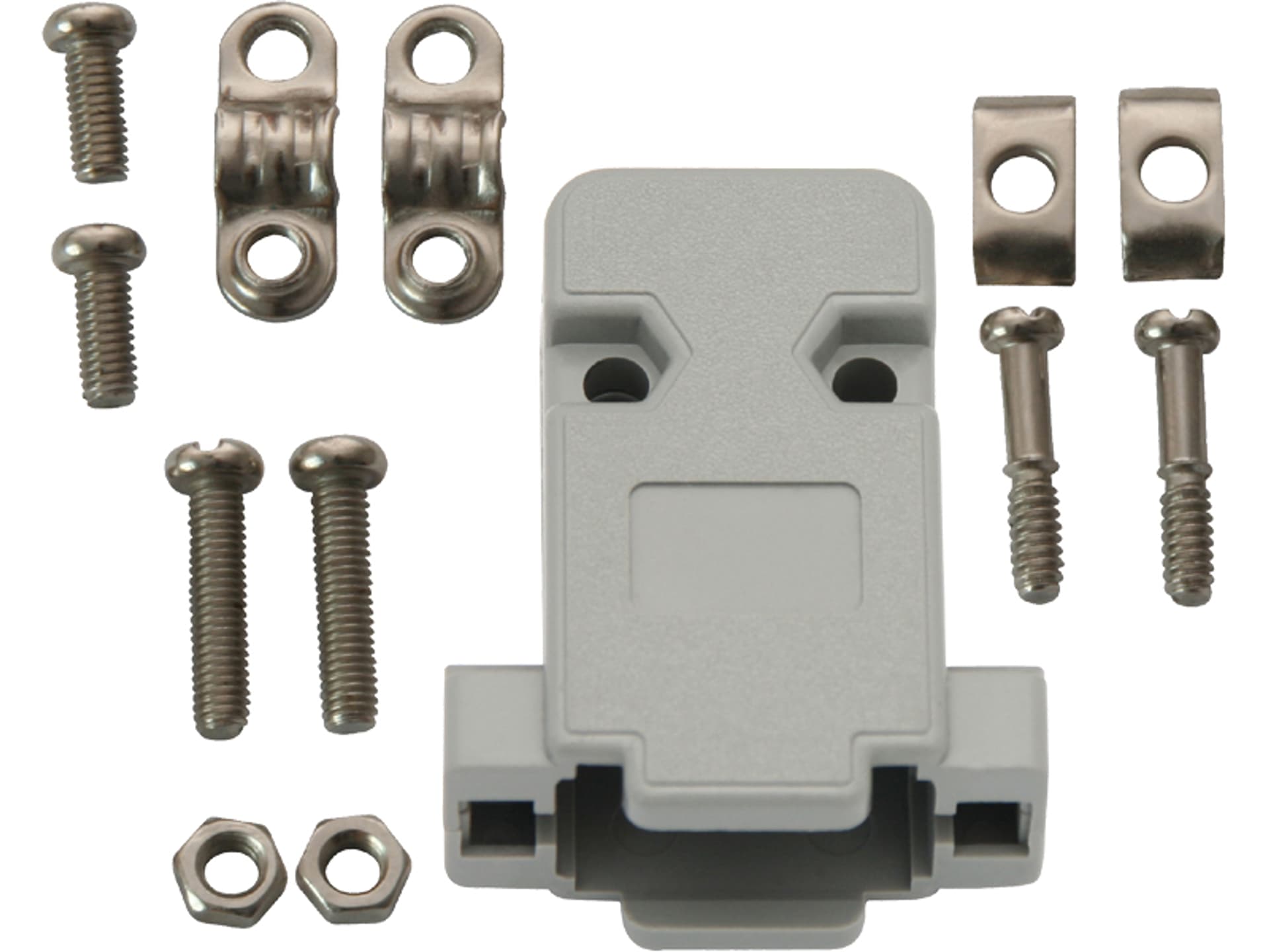 

1644# D-sub db 9(h) obudowa na kabel szara, H) obudowa na kabel szar