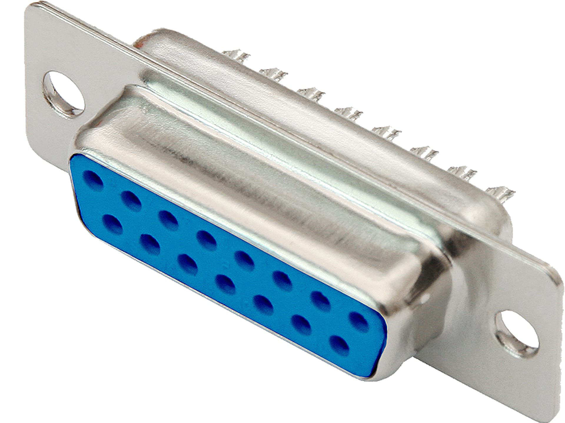 

1642# D-sub db15(f) gniazdo lutowane na kabel, F) gniazdo lutowane na kabe