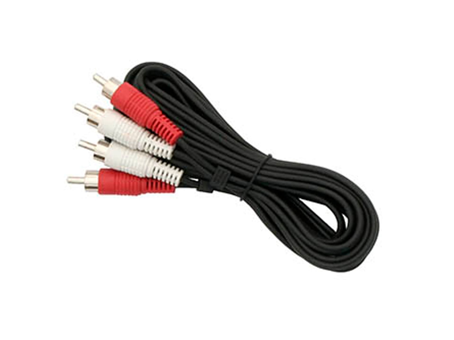 

Kabel RCA 2x2 cinch 1,8m wtyki czerwony i biały 4308#