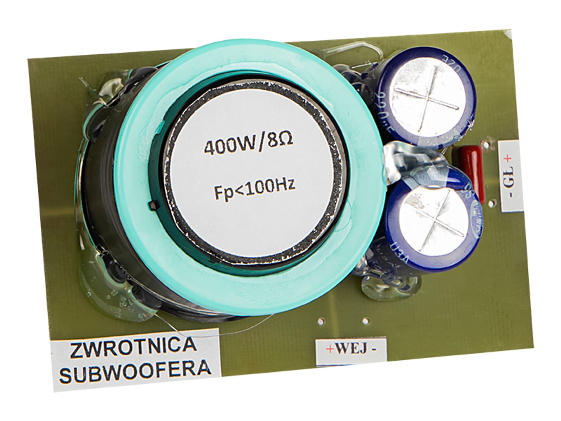 

5932# Zwrotnica gł.subwoof.400w 8ohm