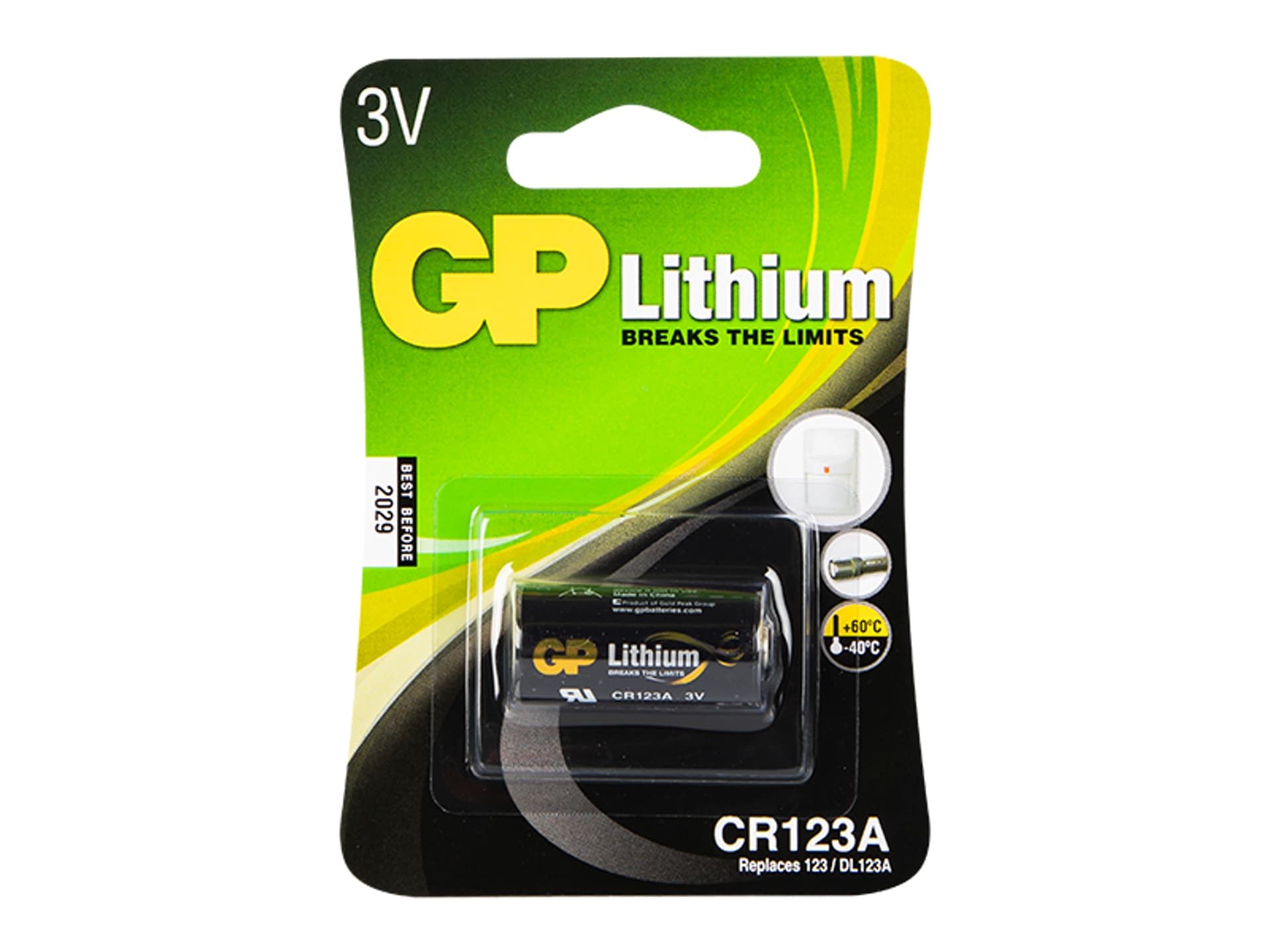 

82-531# Bateria litowa 3v`cr123a gp blister