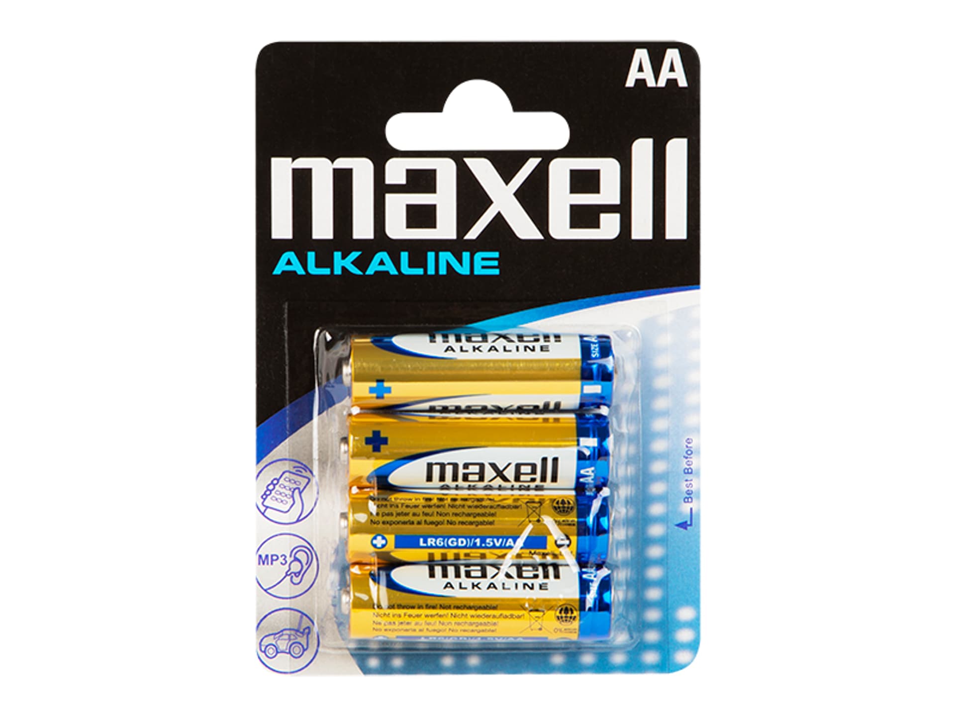 

Baterie alkaliczne AA 1.5 LR6 Maxell 4 sztuki