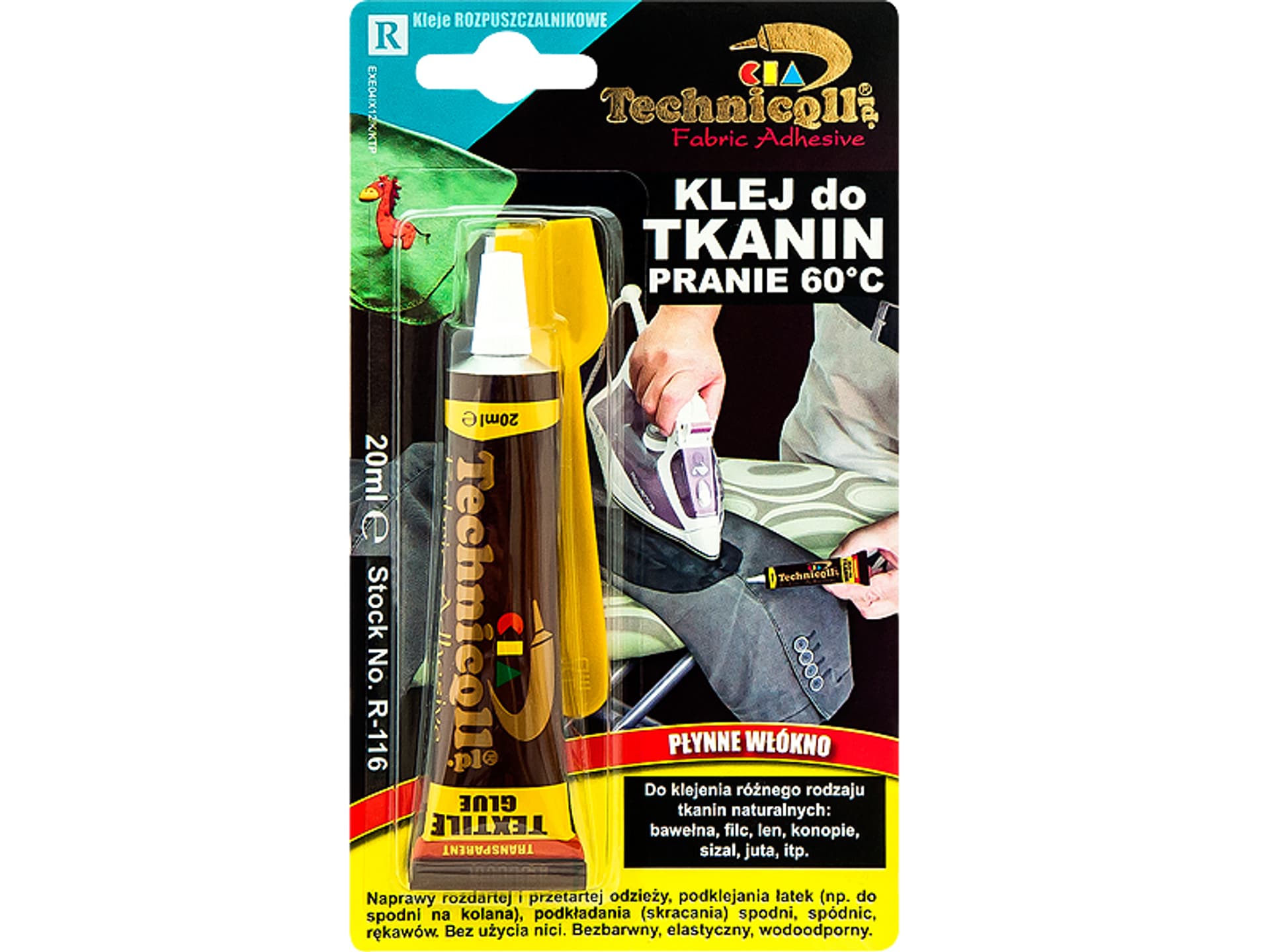 

Klej do tkanin 20ml Technicoll