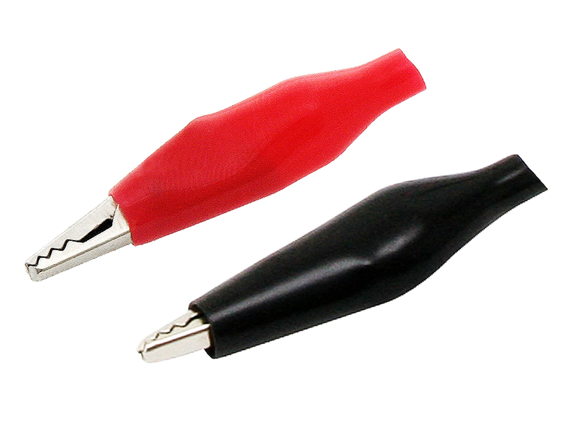 

96-701# Krokodylek mały w izol. 28mm czar/czerw