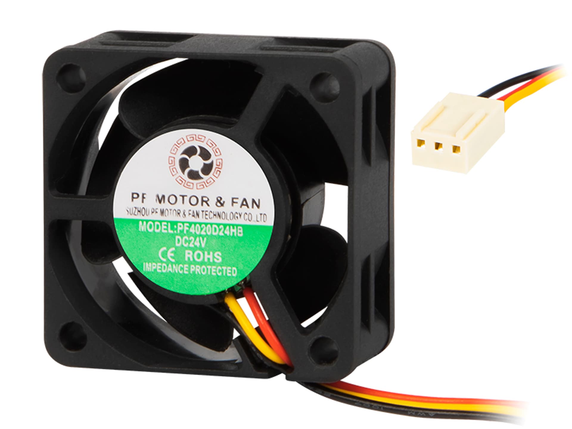 

85-415# Wentylator 40x20mm 24v kulk. 3-przew.