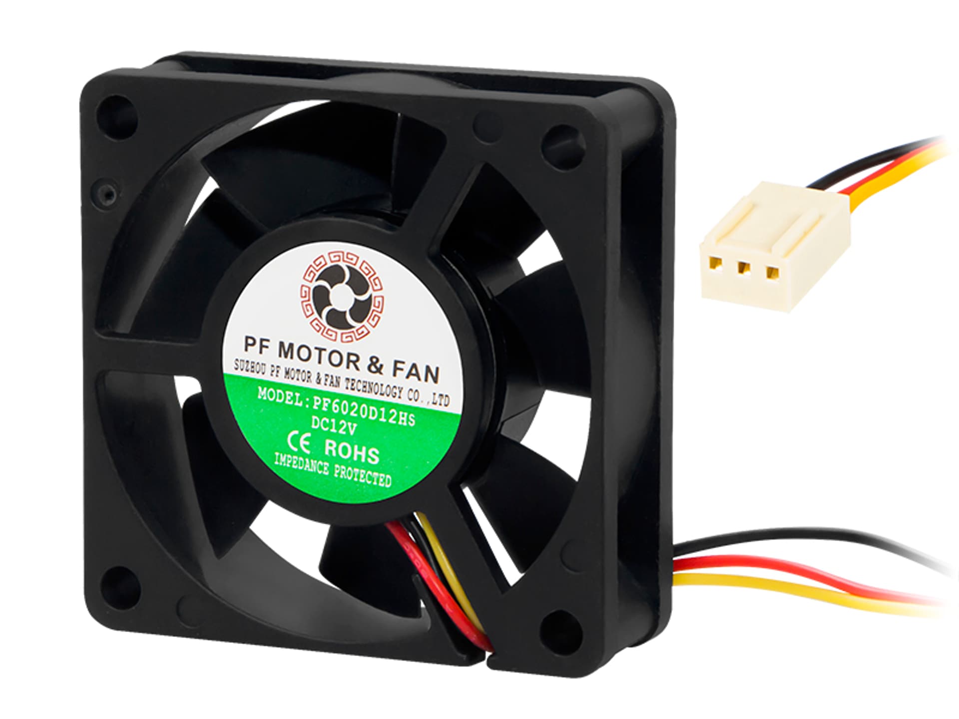 

85-623# Wentylator 60x20mm 12v ślizg. 3-przew.
