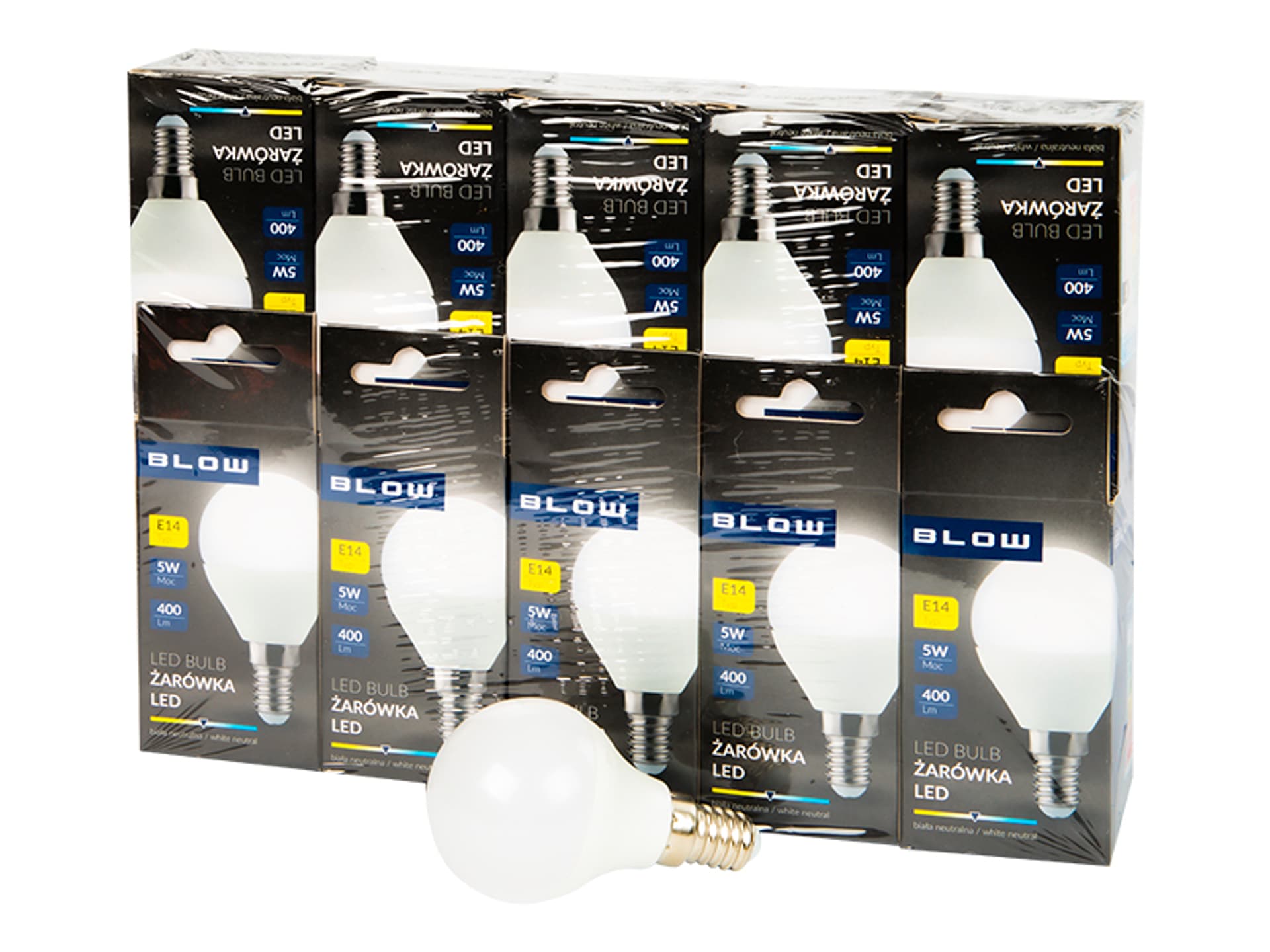 

87-435# Żarówka led e14 g45 eco 5w neut.10szt