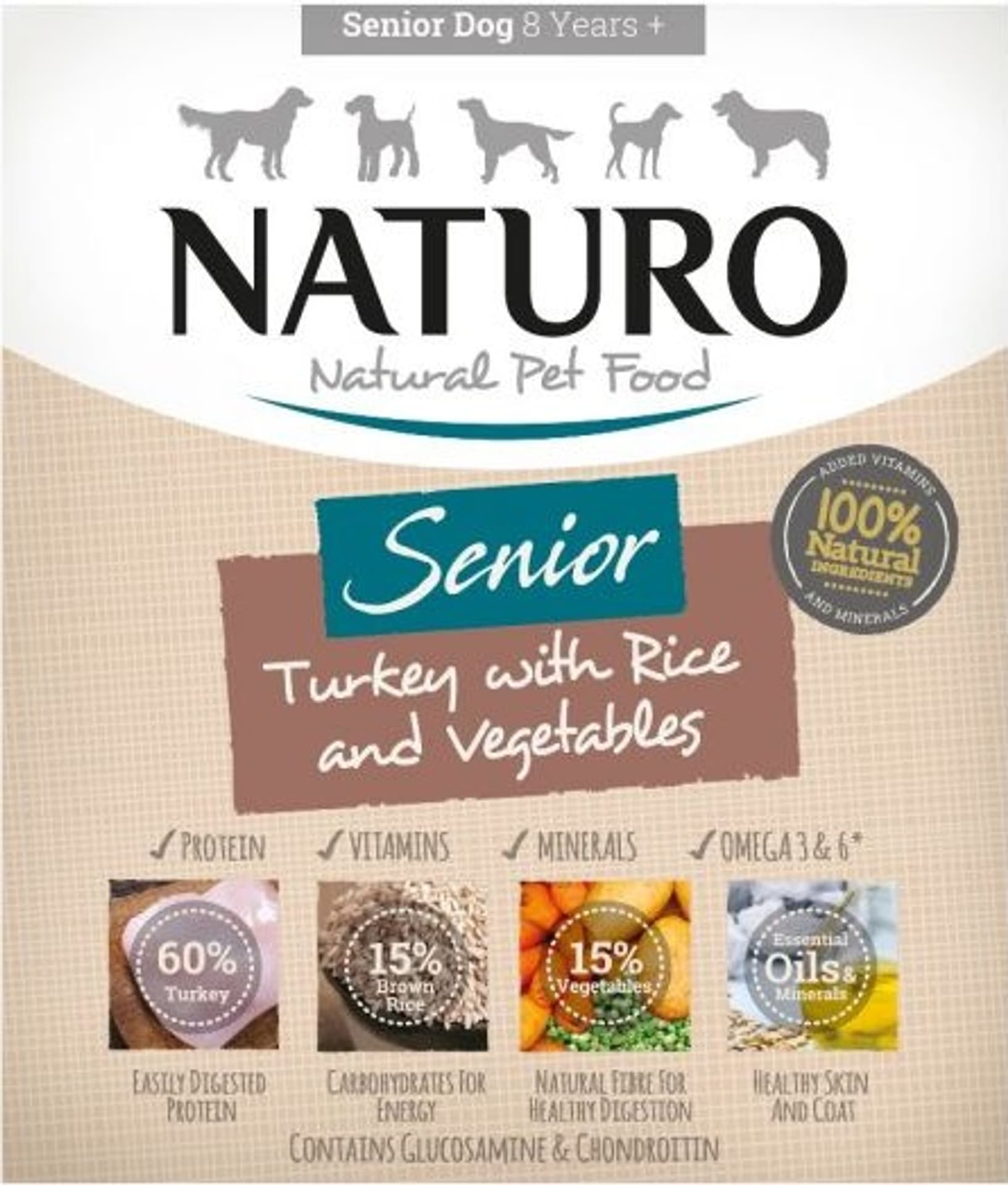 

NATURO SENIOR - indyk z ryżem i warzywami 400 g