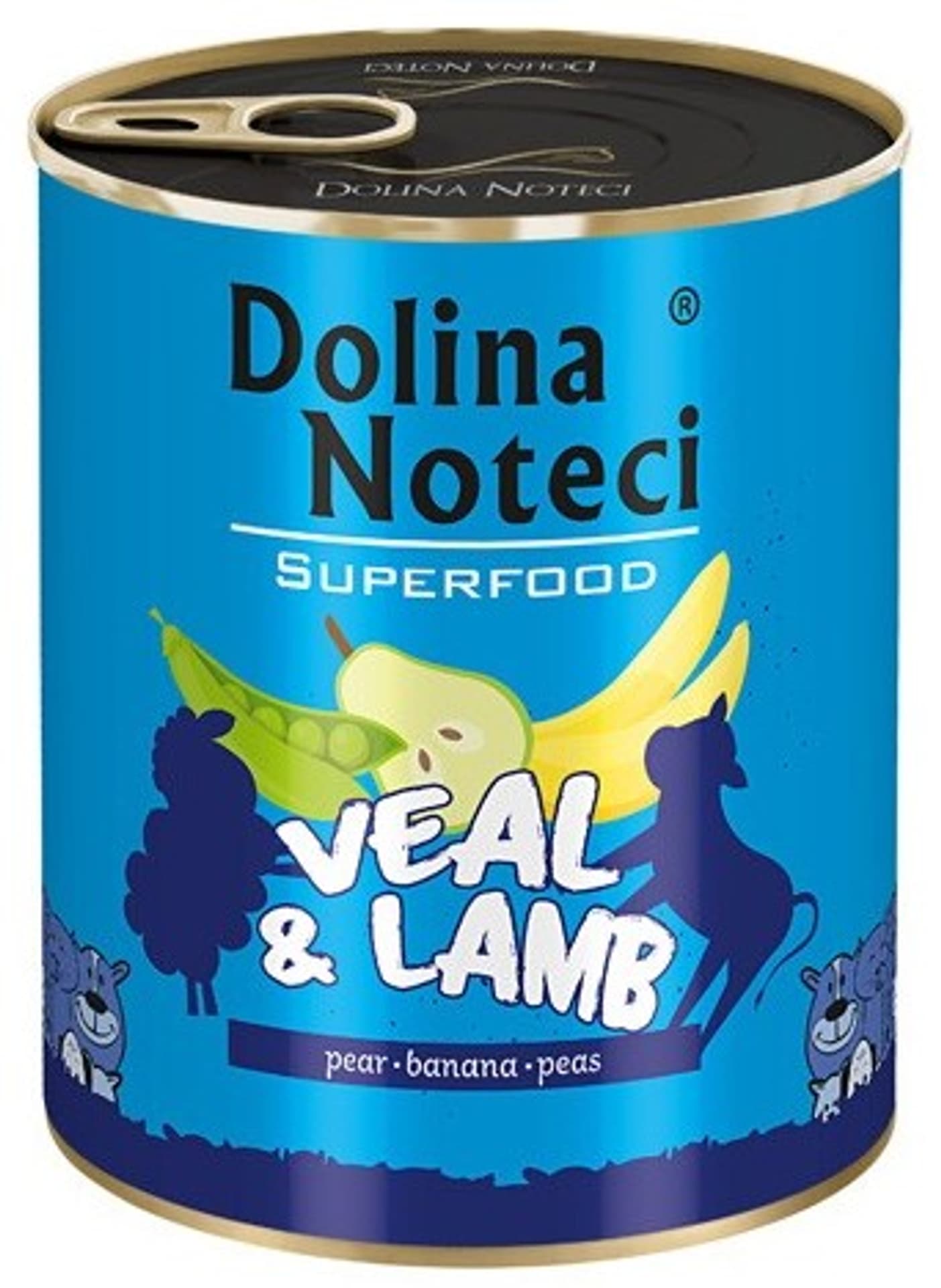 

DOLINA NOTECI Superfood z cielęciną i jagnięciną - mokra karma dla psa - 800g