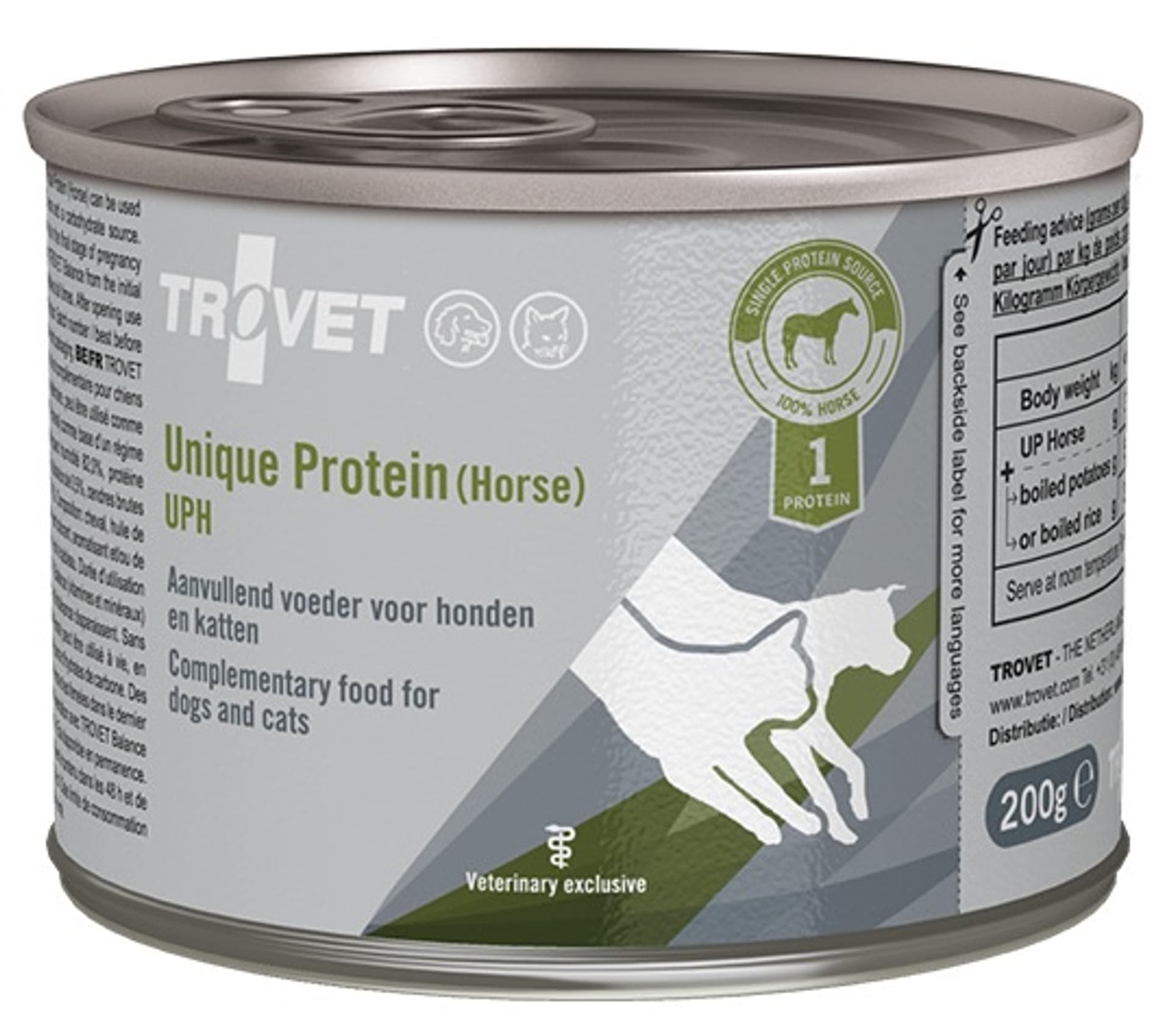 

Trovet Unique Protein UPH Konina dla psa i kota puszka 200g