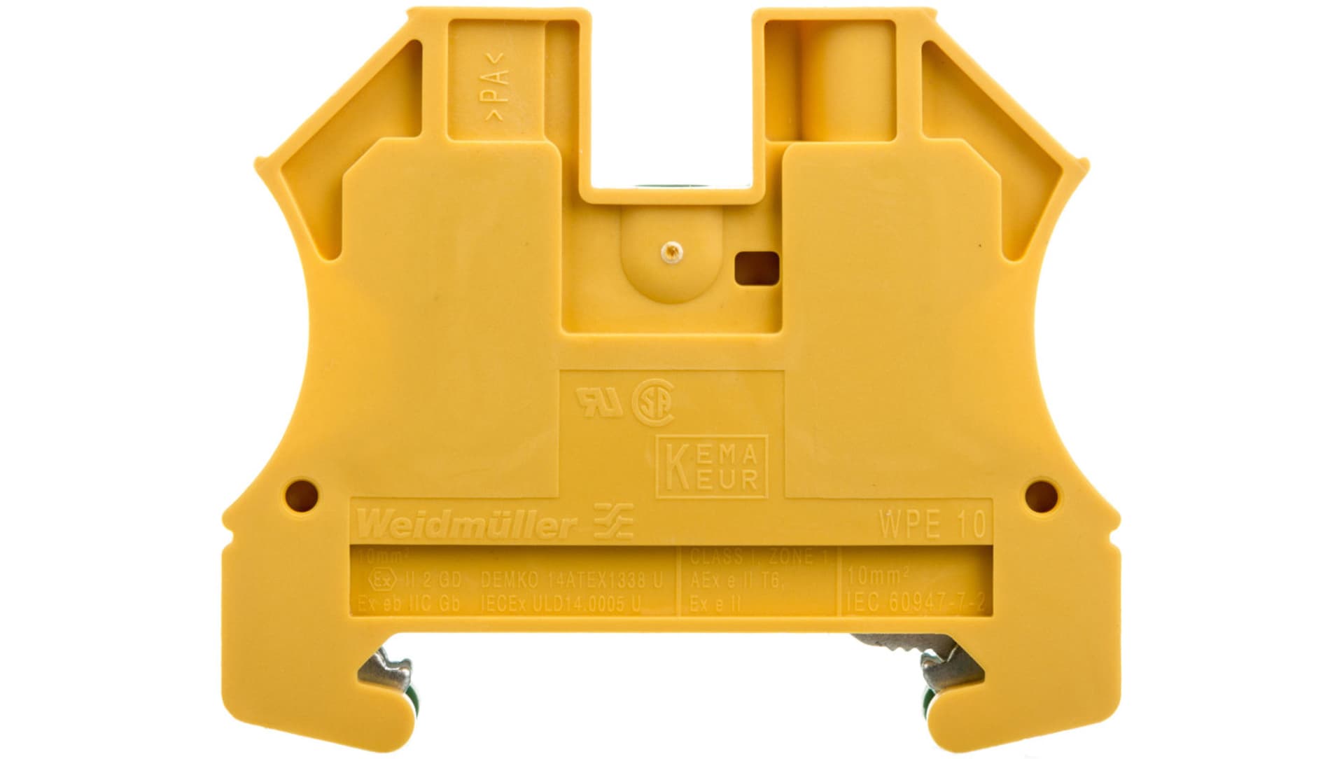 

Złączka szynowa ochronna 2-przewodowa 10mm2 żółto-zielona ATEX WPE 10 1010300000