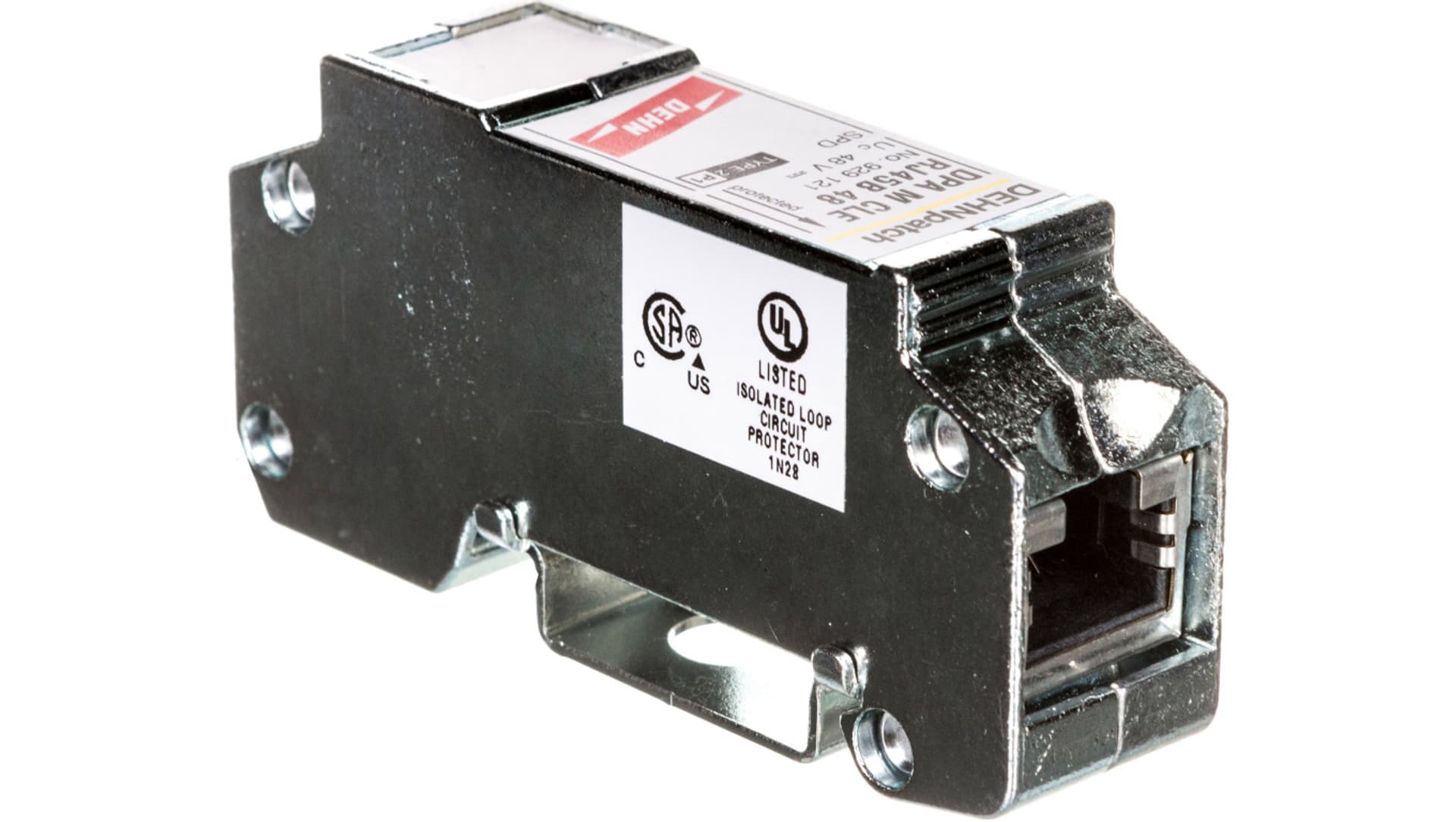 

Ogranicznik przepięć DEHNpatch CLE, adapter gniazdo RJ45/gniazdo RJ45, do sieci LAN 1Gb, ATM, FDDI, CDDI 929121