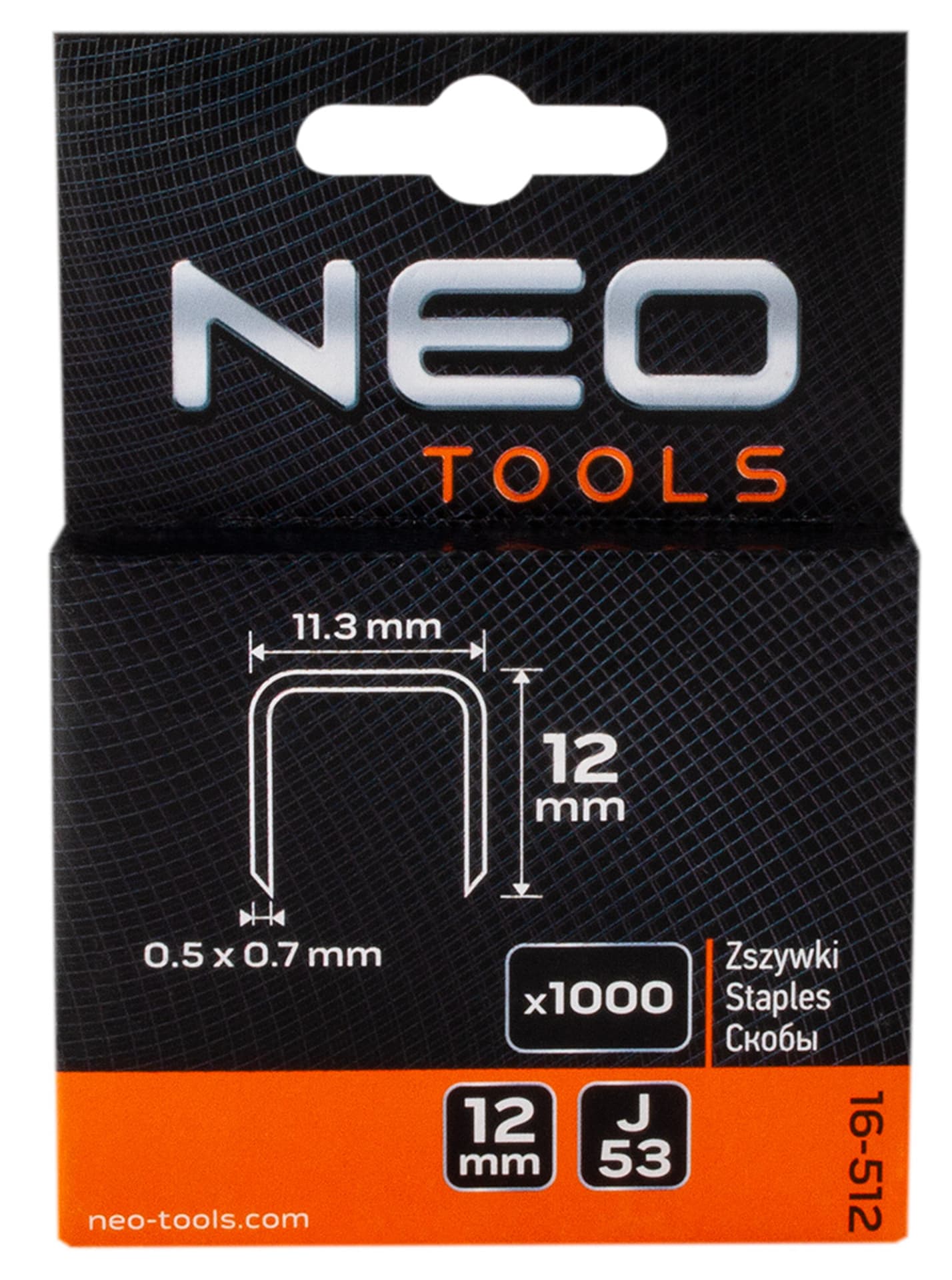 

Zszywki typ J, 12 mm, 1000 szt.
