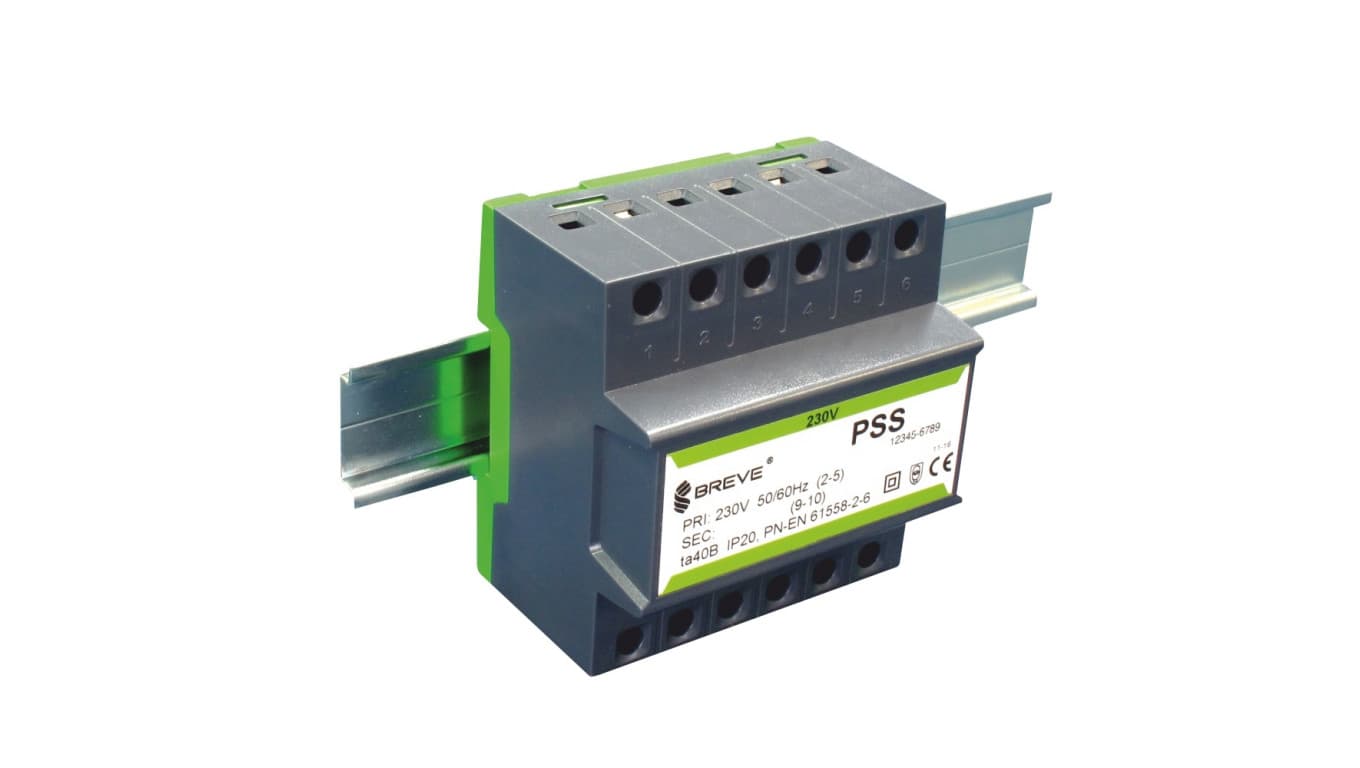 

Transformator 1-fazowy modułowy PSS 50N 50VA 230/12V /na szynę/ 16012-9905