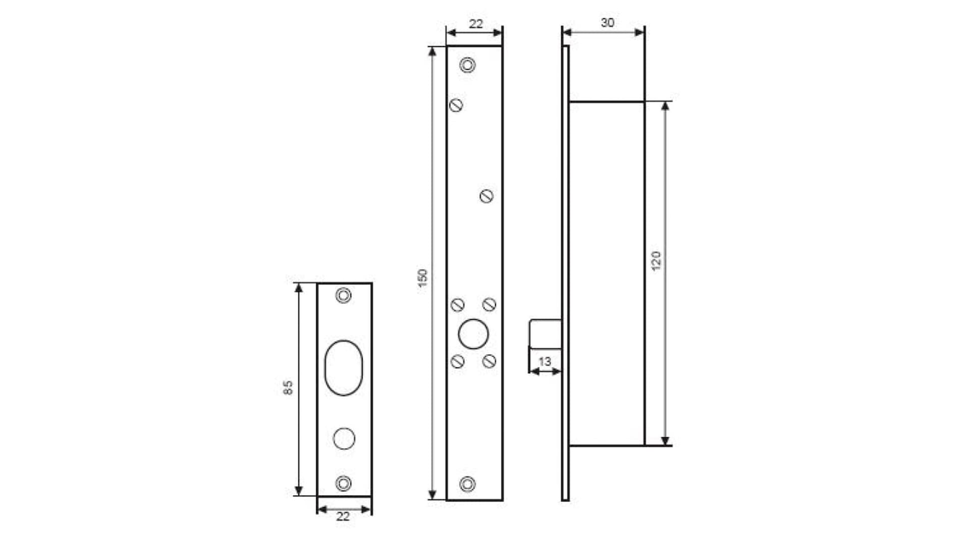 

Rygiel elektromagnetyczny JEB 220, NO rewersyjny 12V DC