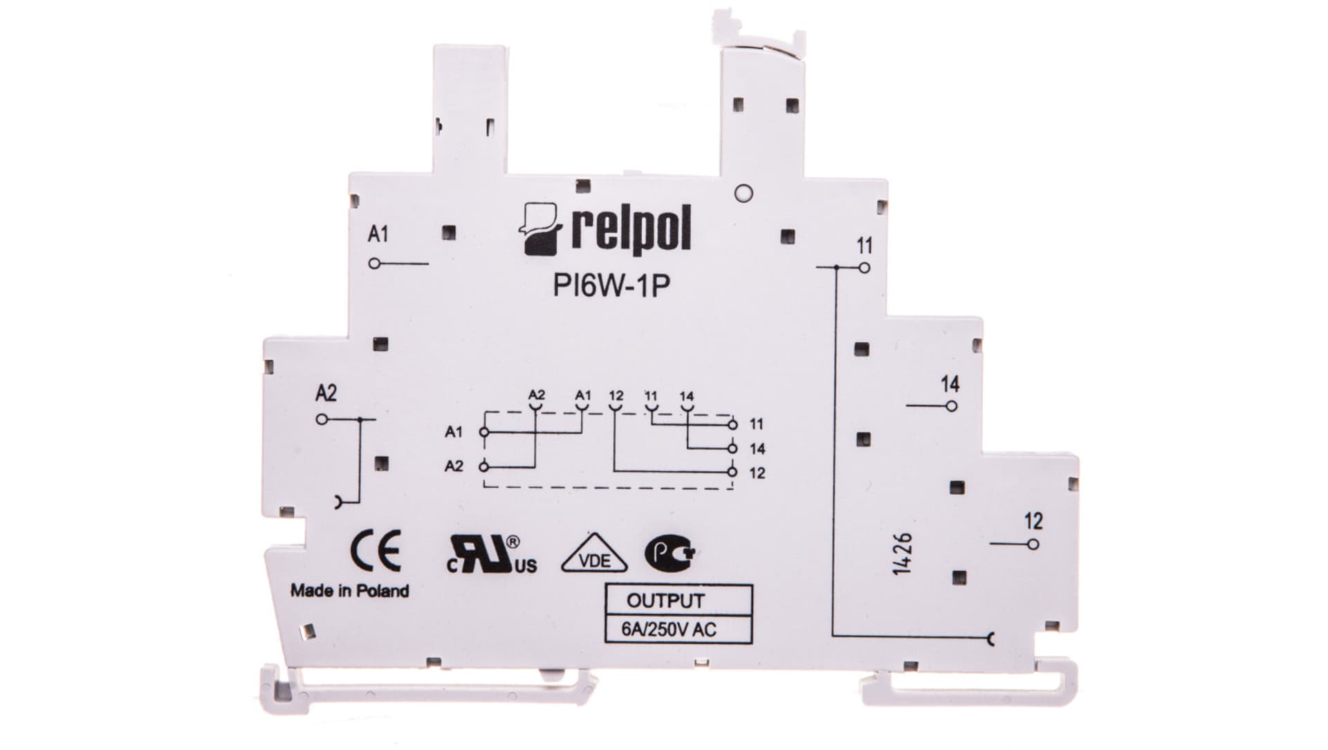 

Gniazdo do przekaźników RM699BV i RSR30 6A IP20 PI6W-1P 856389