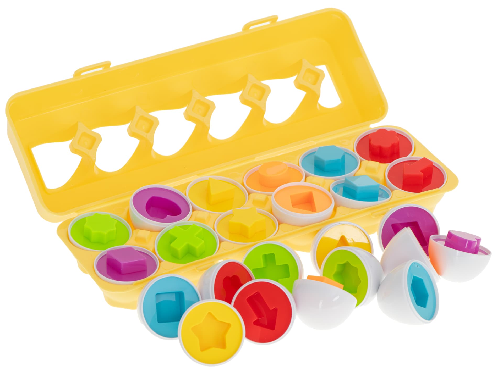 

Układanka edukacyjna sorter dopasuj kształty jajka 12 sztuk