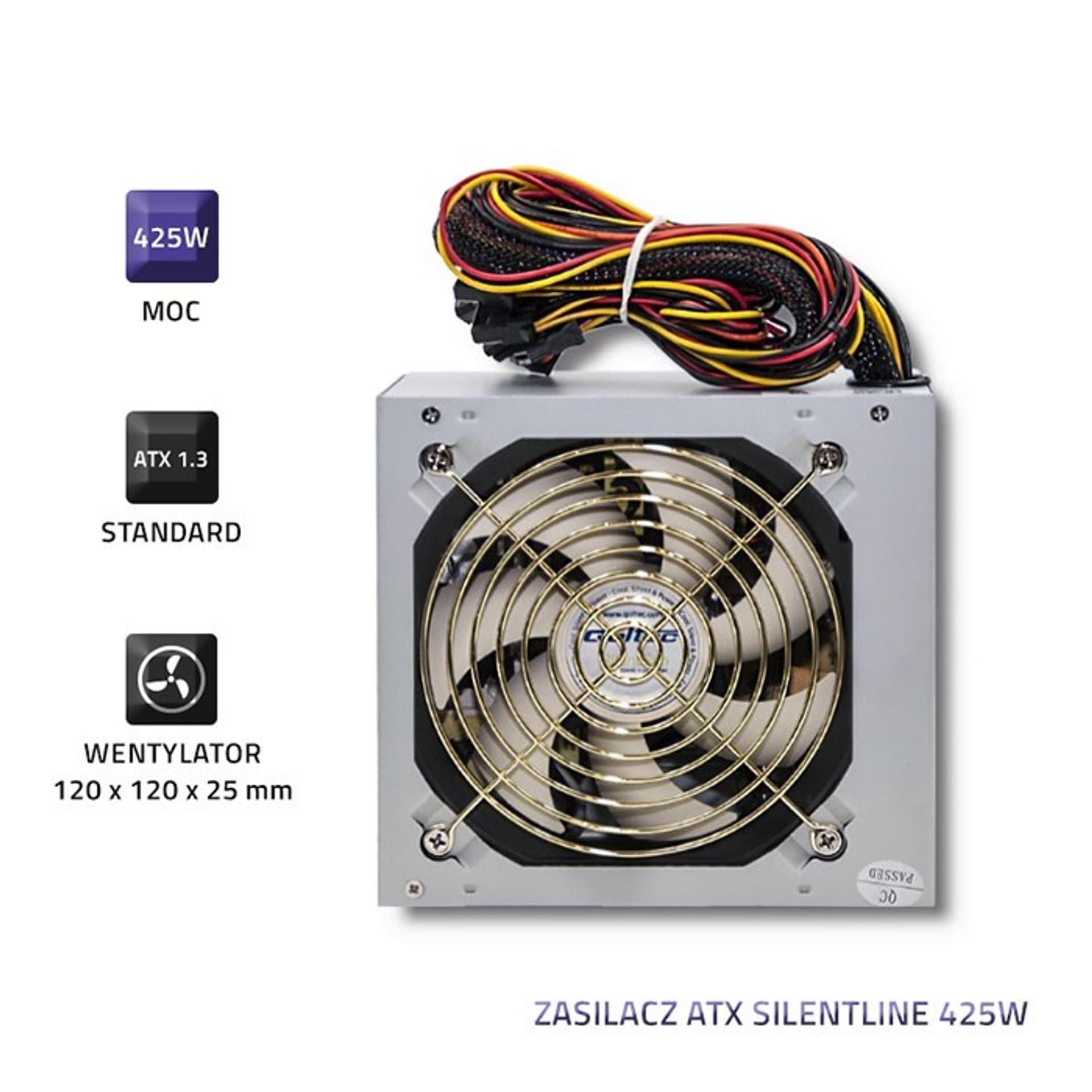 

Zasilacz ATX SilentLine 425W (bulk)