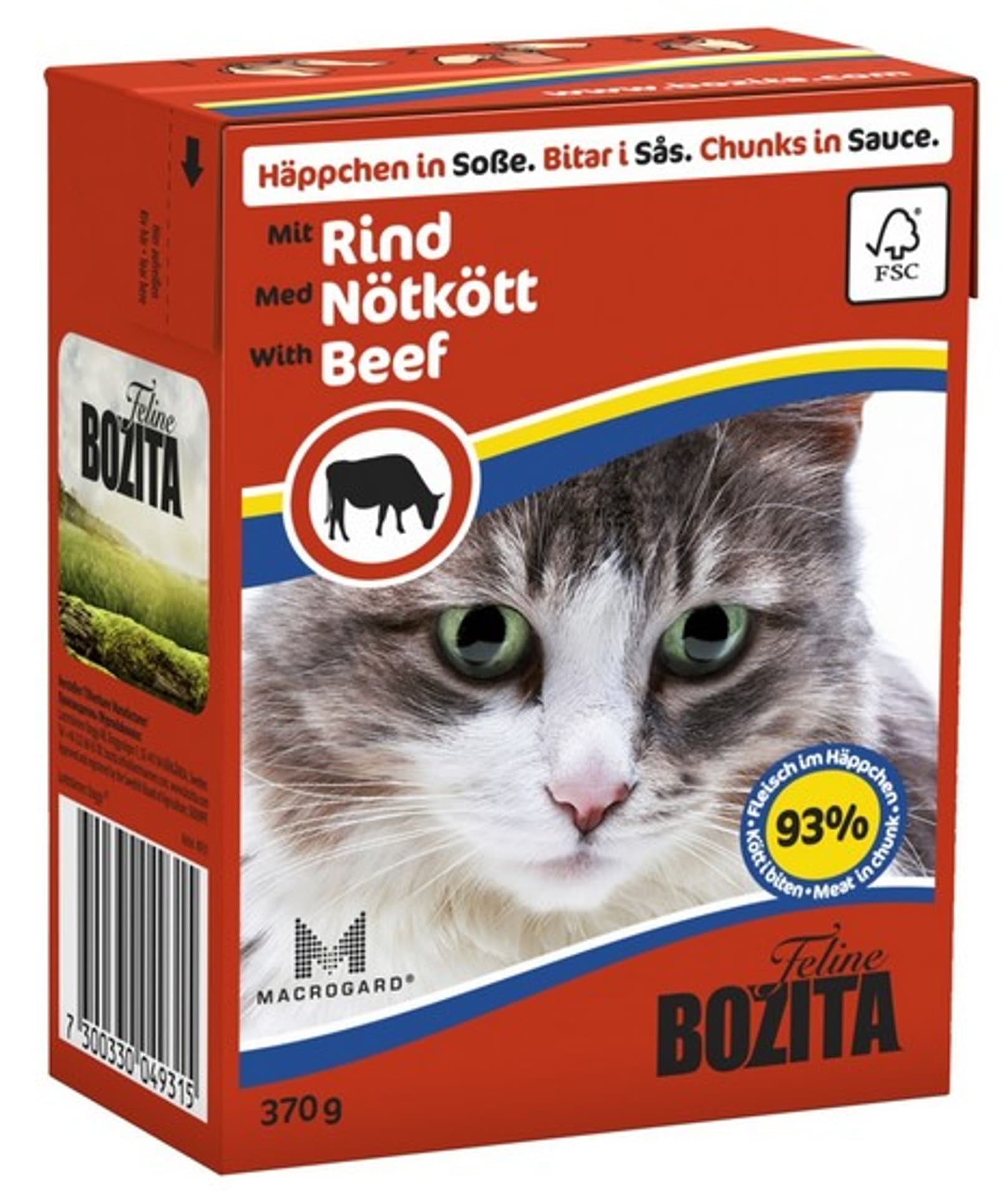 

Bozita z Wołowiną kawałki w sosie kartonik 370g