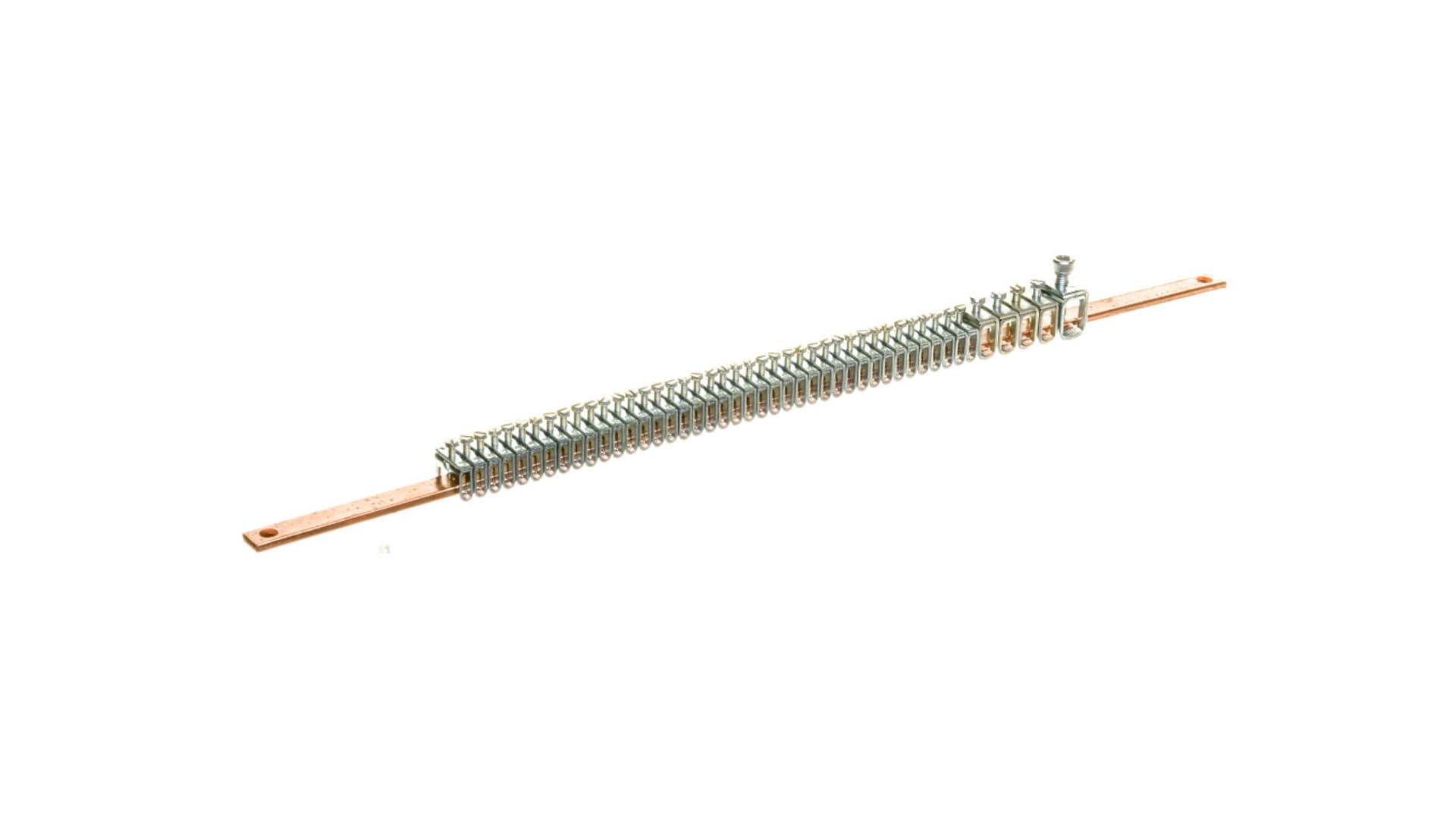 

Szyna zbiorcza miedziana 12x4x455mm z zaciskami przyłączeniowymi 037302