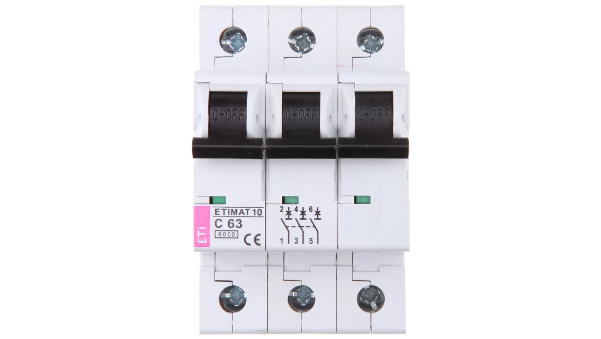 

Wyłącznik nadprądowy 3P C 63A 6kA AC ETIMAT10 002135722