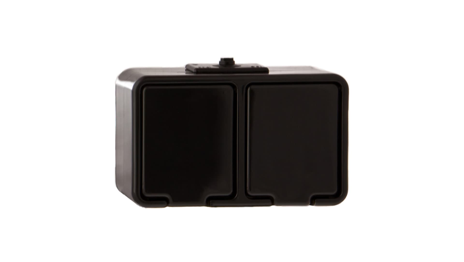 

Cedar Gniazdo hermetyczne podwójne z/u 16A IP44 czarne Nt-230H NT230H05