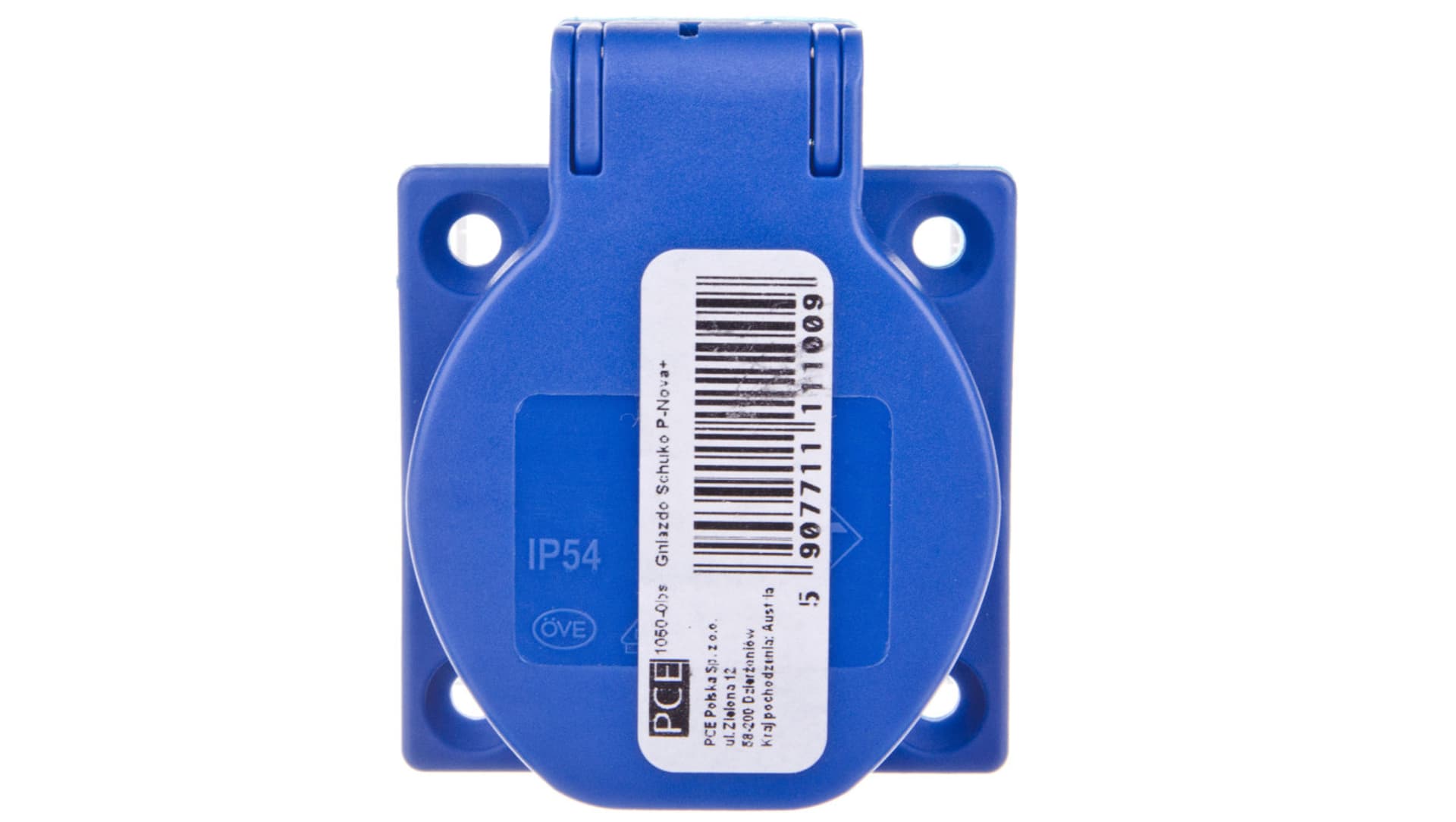 

Gniazdo tablicowe 10/16A 2P+Z 230V schuko niebieskie IP44 1050-0bs