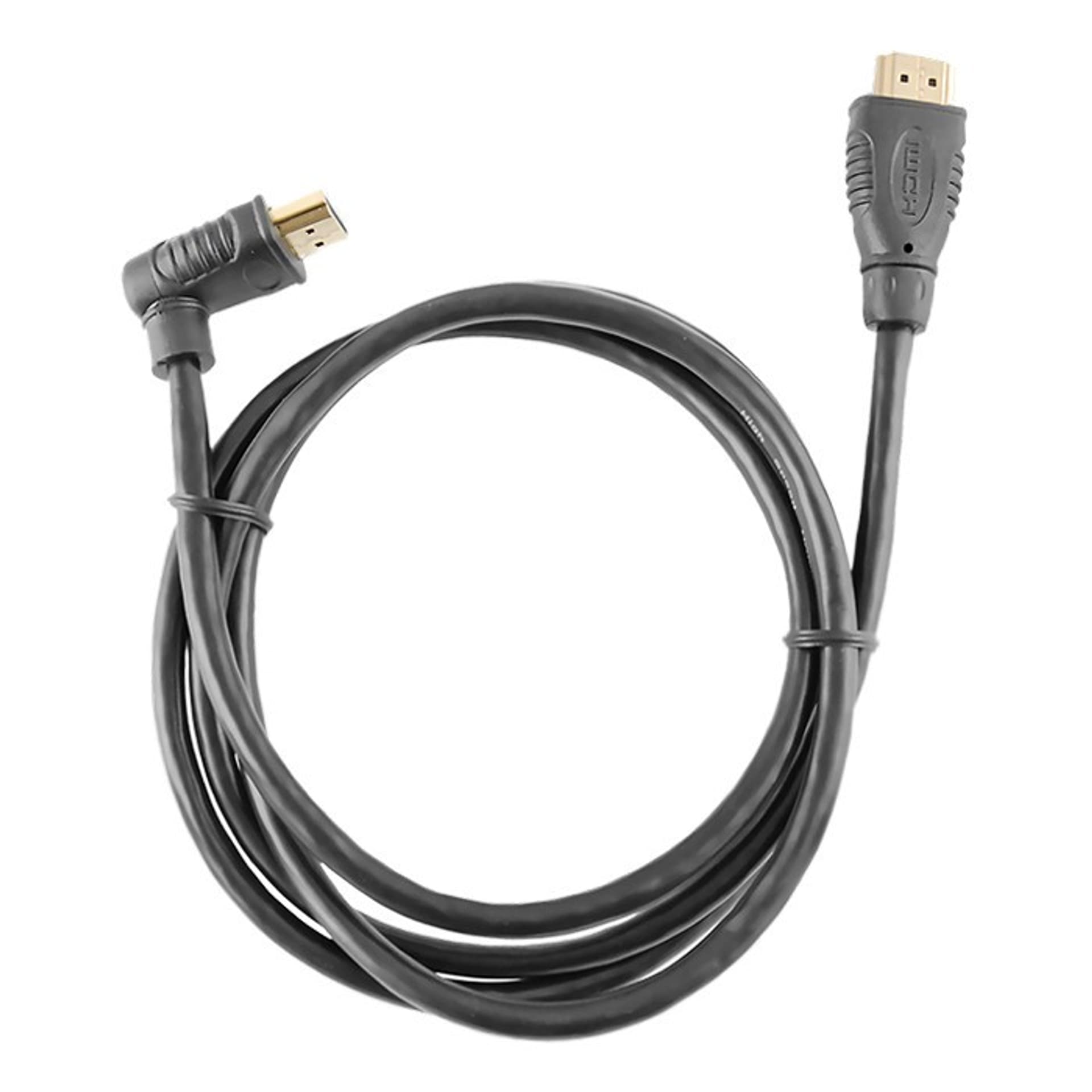 

Kabel HDMI High Speed z Ethernet A męski | A męski (90st.) | 1.3m, 90st.) | 1.3