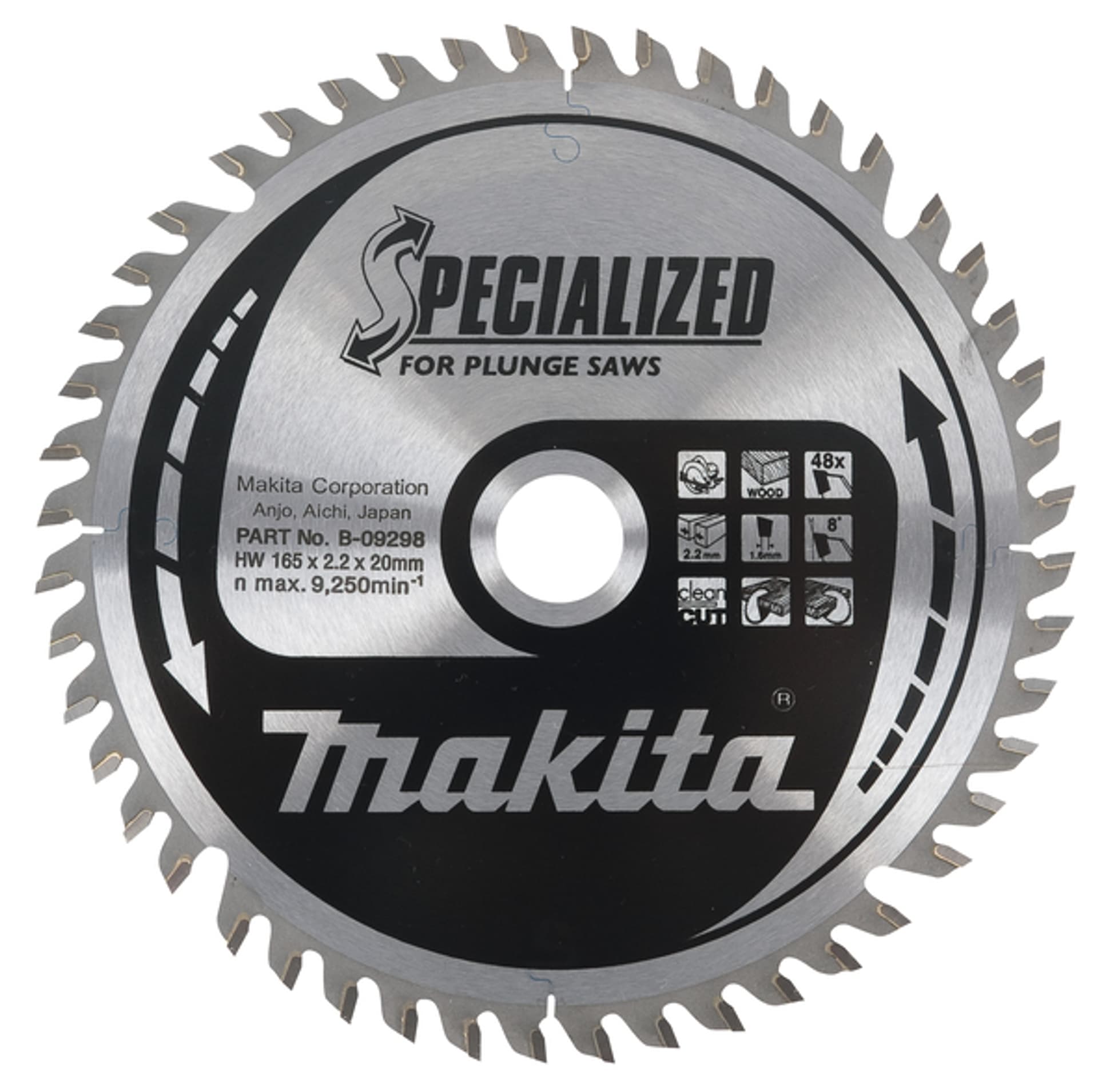 

PIŁA SPIEKOWA DO DREWNA 165*20 48Z SPECIALIZED