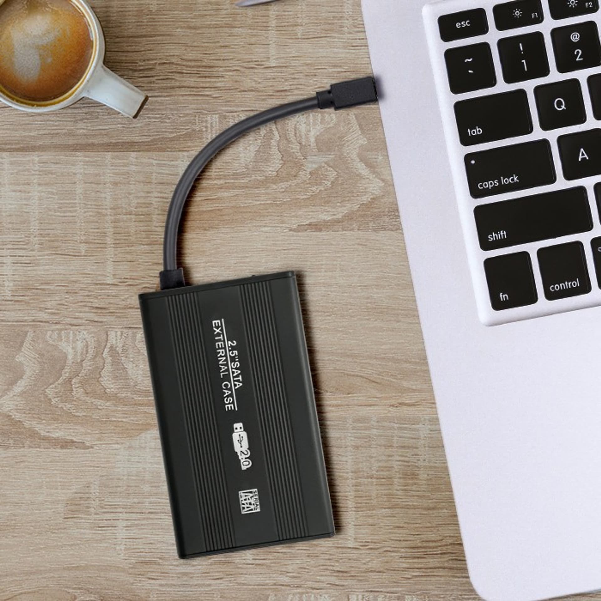 

Obudowa/kieszeń aluminiowa do dysków HDD/SSD 2.5 SATA3 | USB 2.0| Czarny