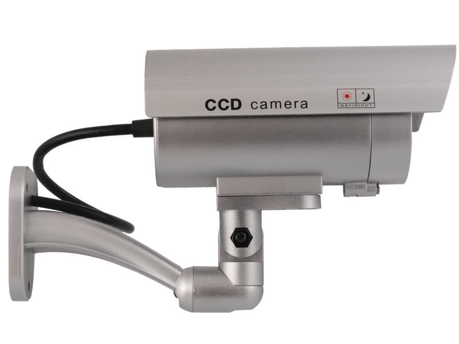 

Atrapa kamery tubowej, diody IR LED, srebrna, IR9000S