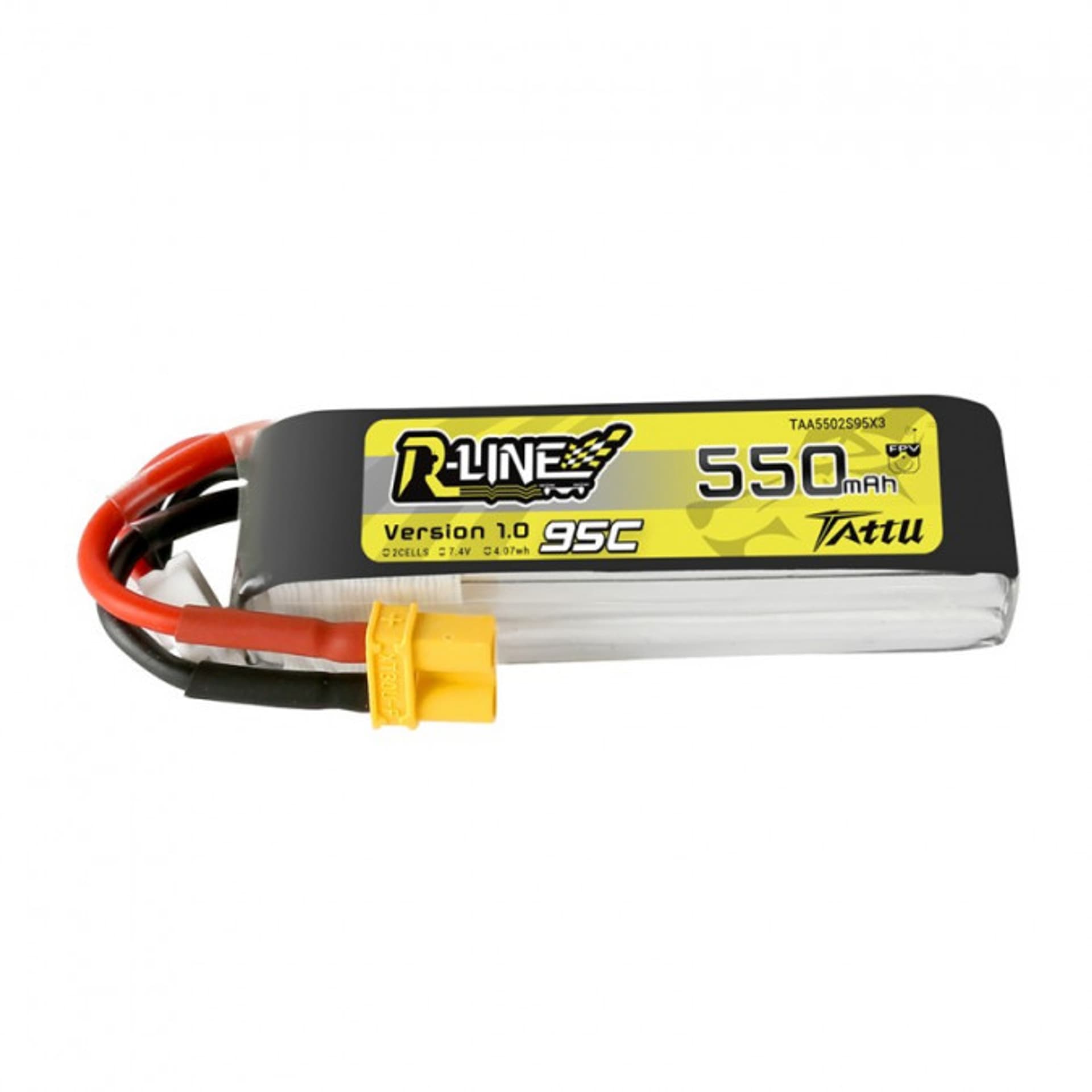 

550mAh 7.4V 95C TATTU R-Line Gens Ace