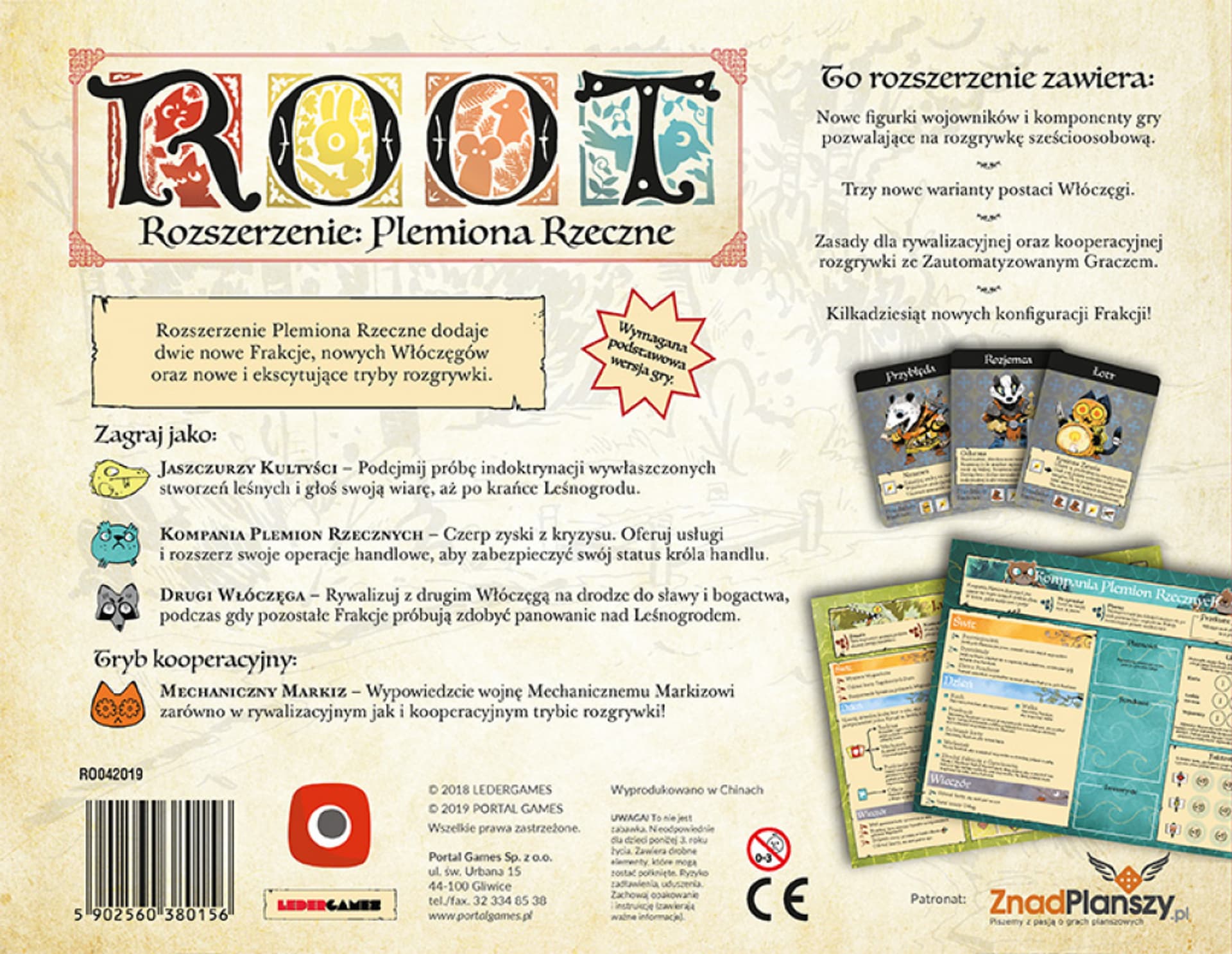 

GRA PLANSZOWA ROOT: PLEMIONA RZECZNE - dodatek PORTAL