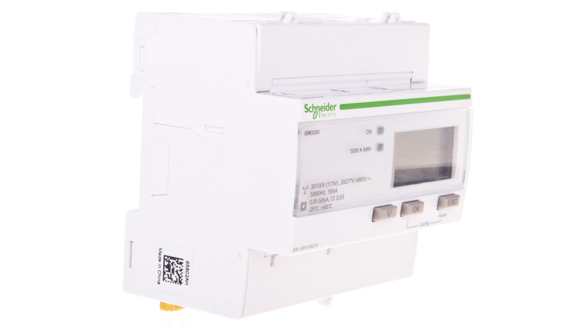 

Licznik energii elektrycznej 1/3-fazowy 5A przekładnik 100-277/173-480V kl.0,5S cyfrowy iEM3200 CT A9MEM3200