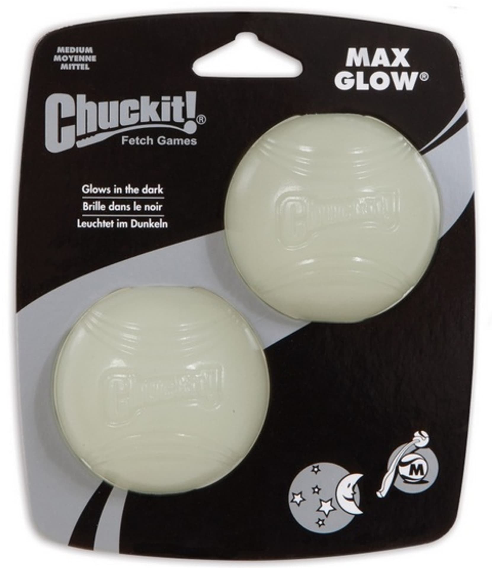

Chuckit! Max Glow Ball Medium 2pak [33067]