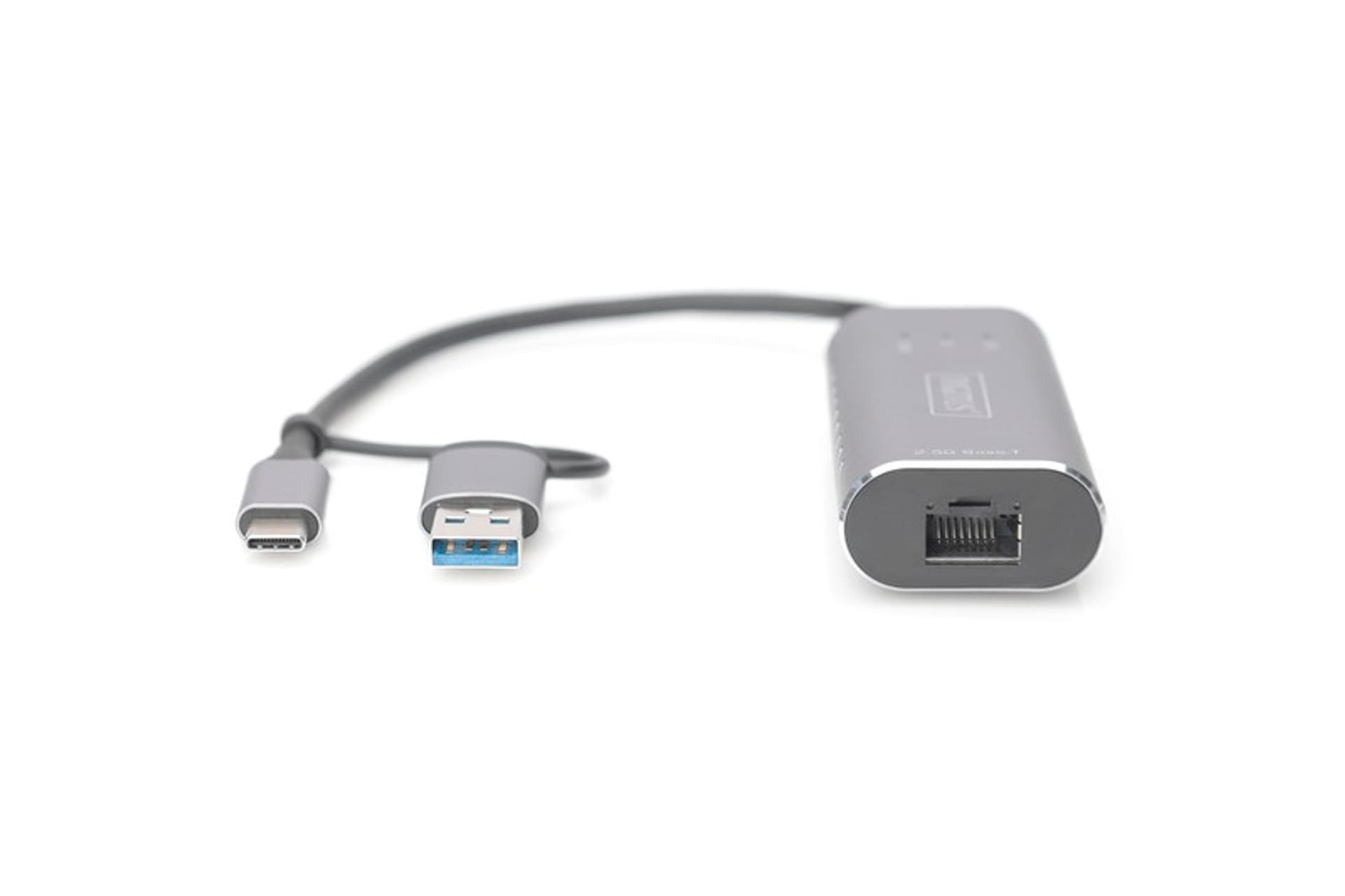 

Karta sieciowa przewodowa USB 3.1 Typ C + USB A do 1x RJ45 2.5 Gigabit Ethernet 10/100/1000/2500Mbps