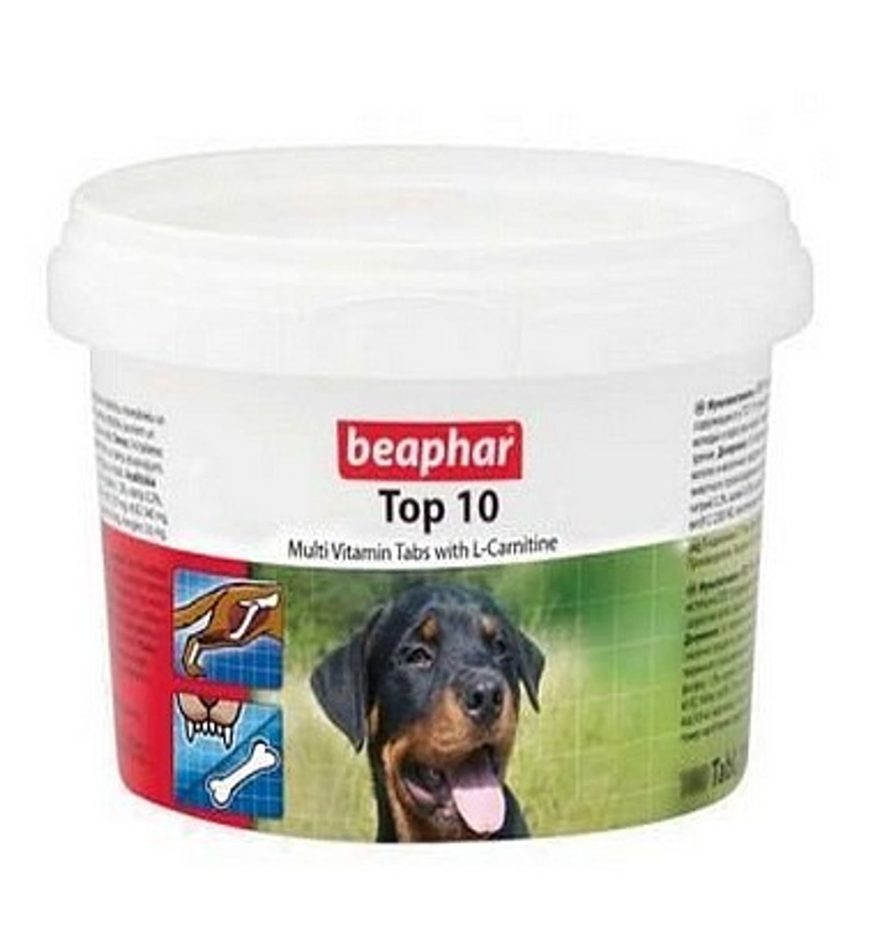

Beaphar TOP 10 Dog - preparat witaminowy z L-karnityną dla psa 750tabl.