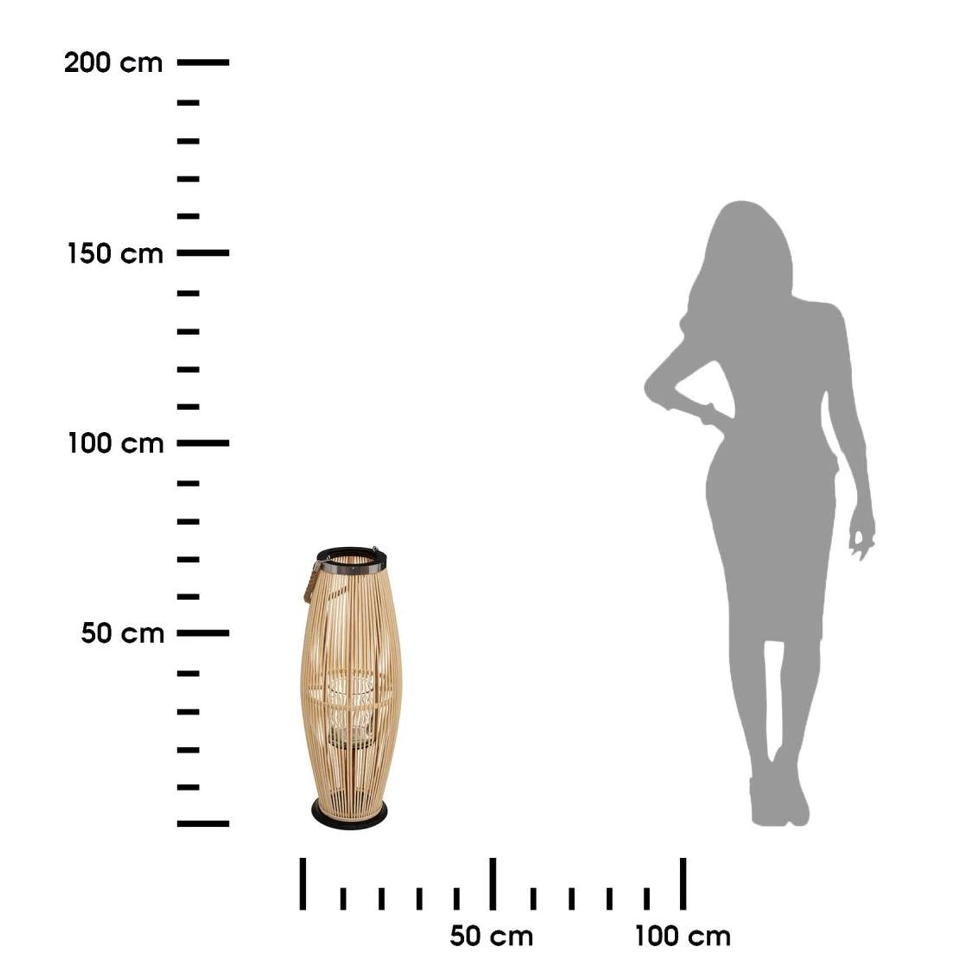 

Stojący lampion bambusowy 72 cm