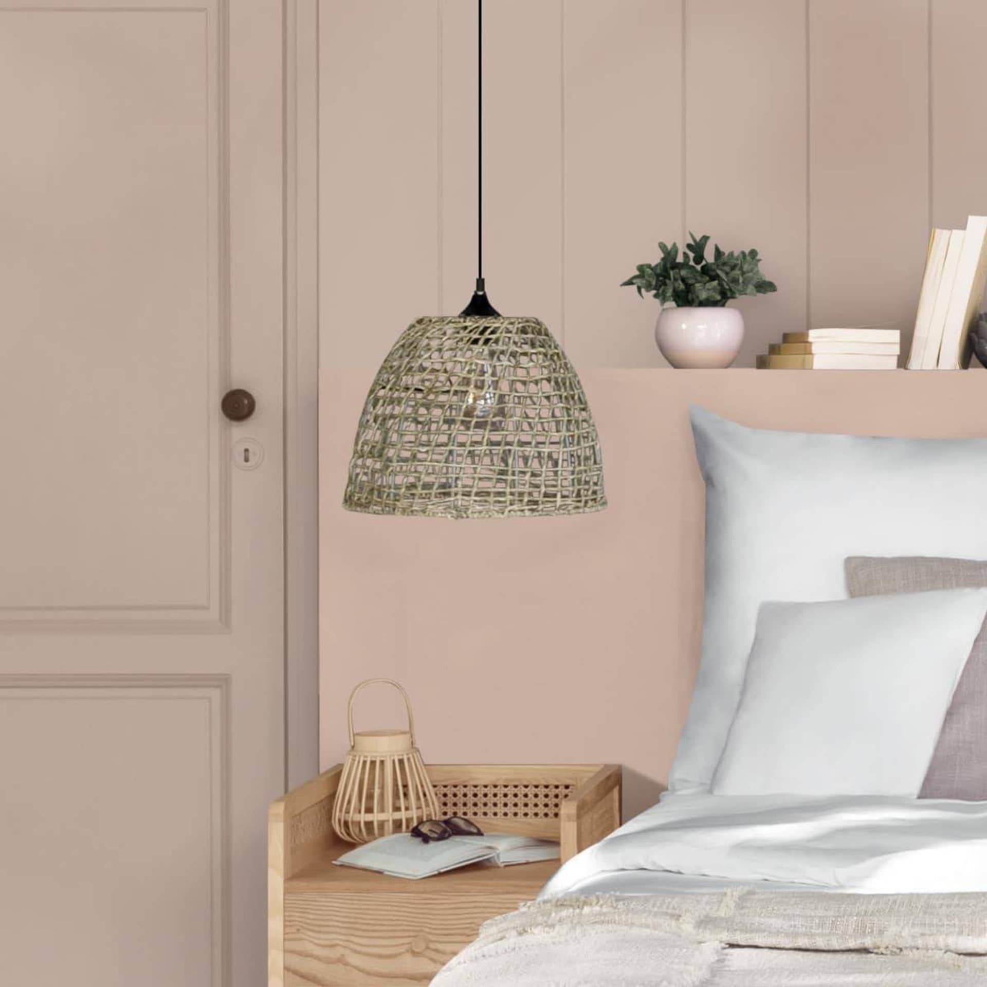 

Lampa wisząca Jada trawa morska 35 cm