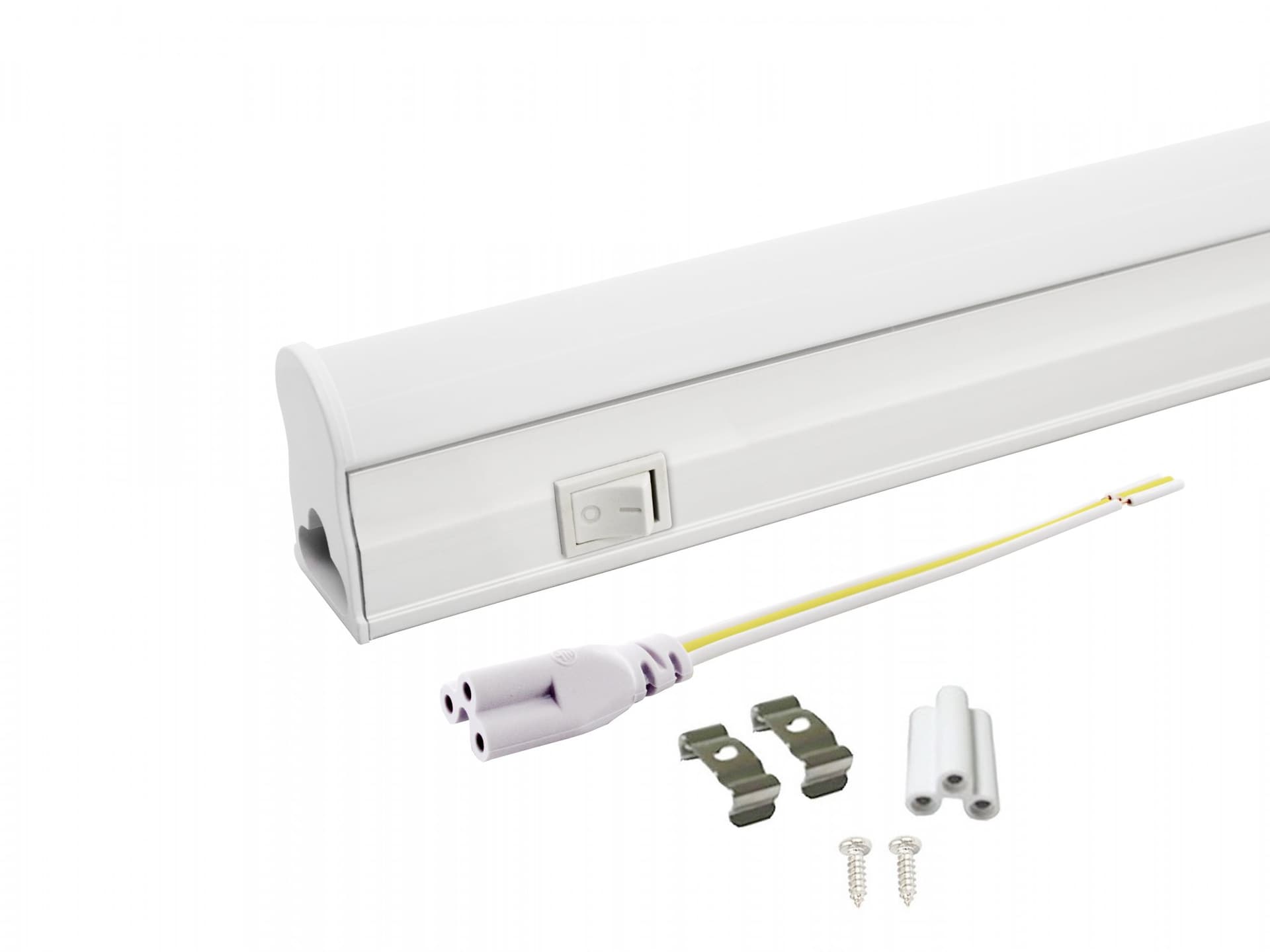 

ŚWIETLÓWKA LED LINIOWA T5 60CM 8W ON/OFF ZIMNA 6000K LAMPA NATYNKOWA ZINTEGROWANA Z OPRAWĄ