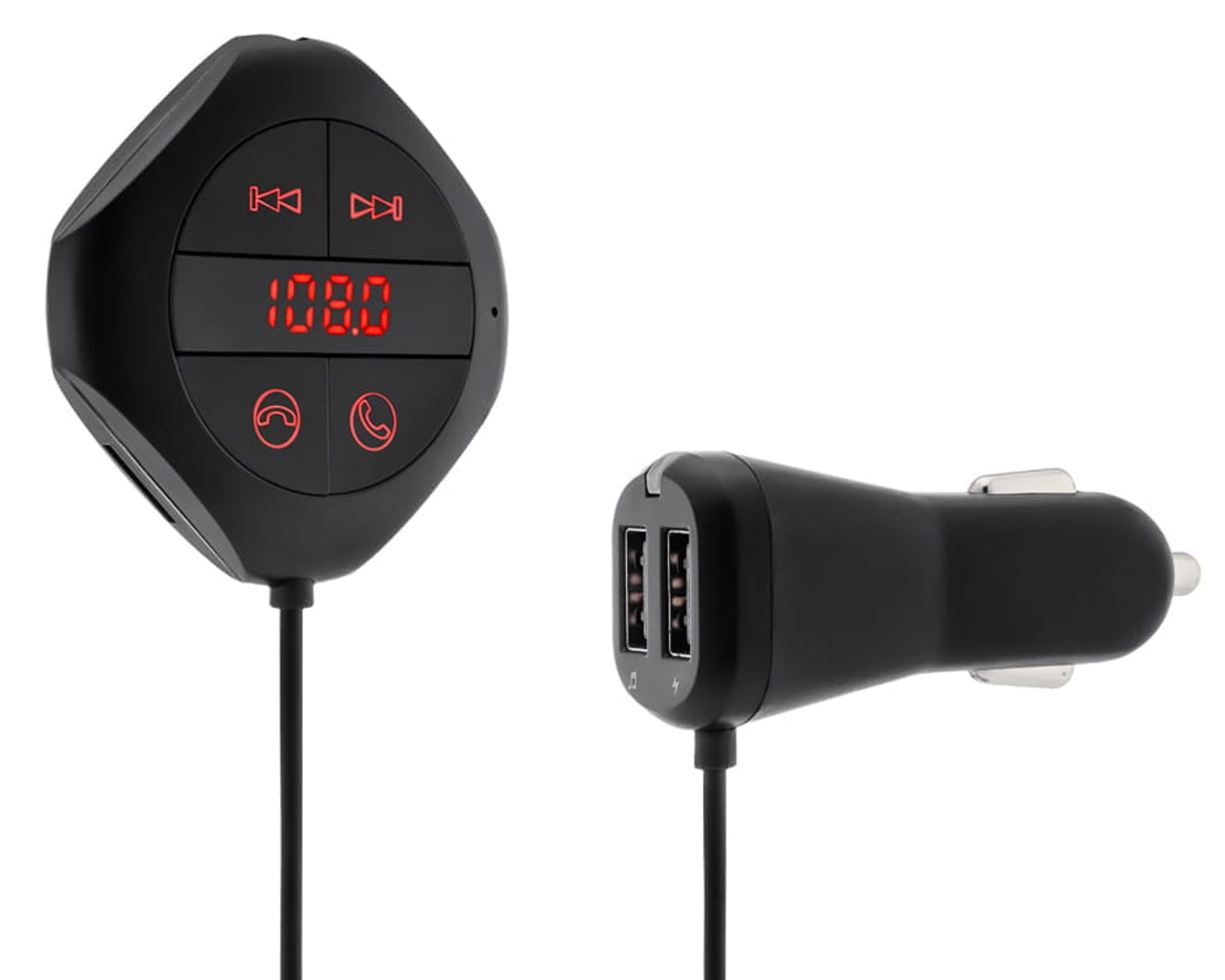 

Transmiter FM, zestaw głośnomówiący Q76 Bluetooth