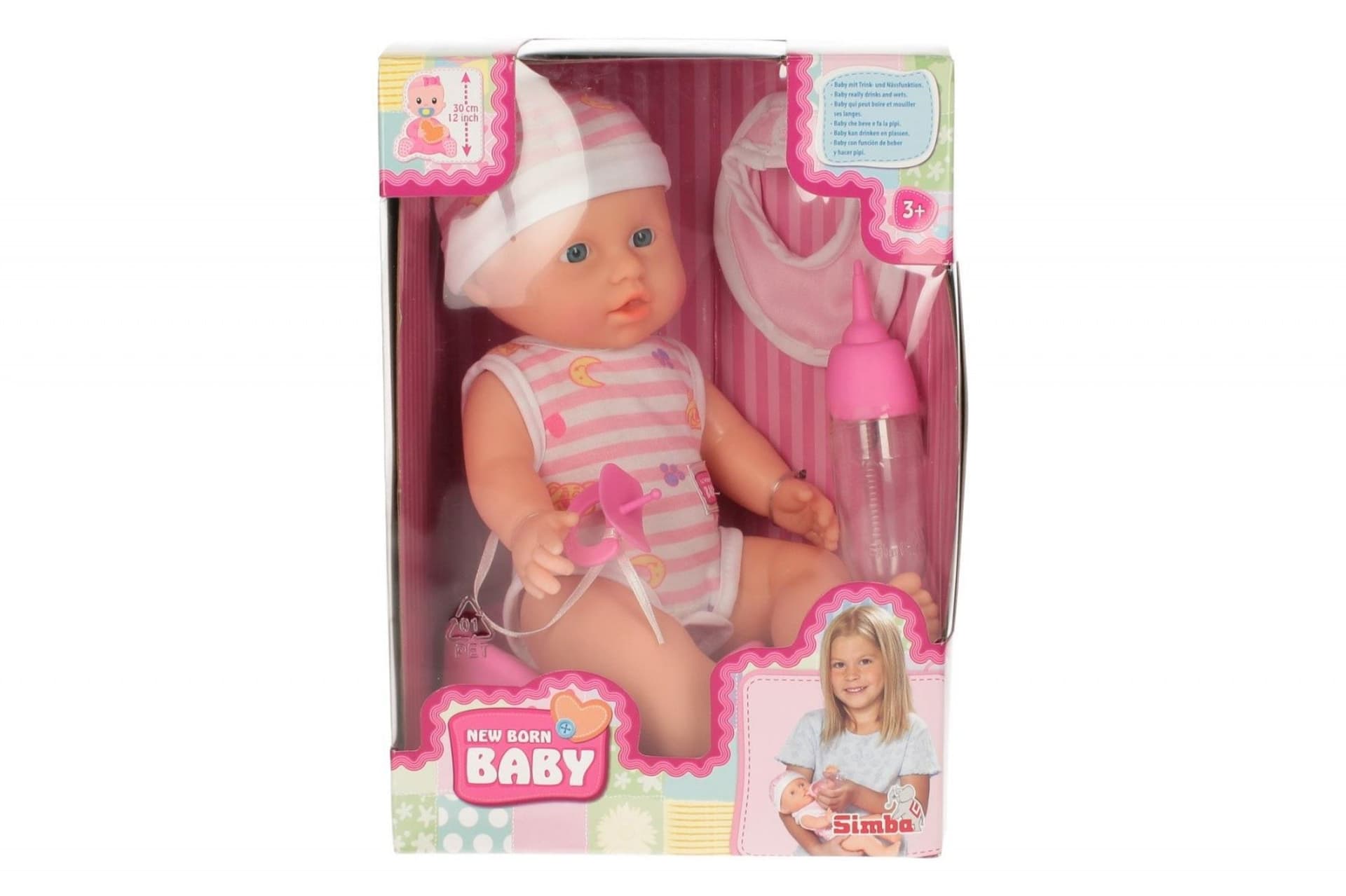 

New Born Baby, Lalka Funkcyjna, 30 cm, 2 rodzaje