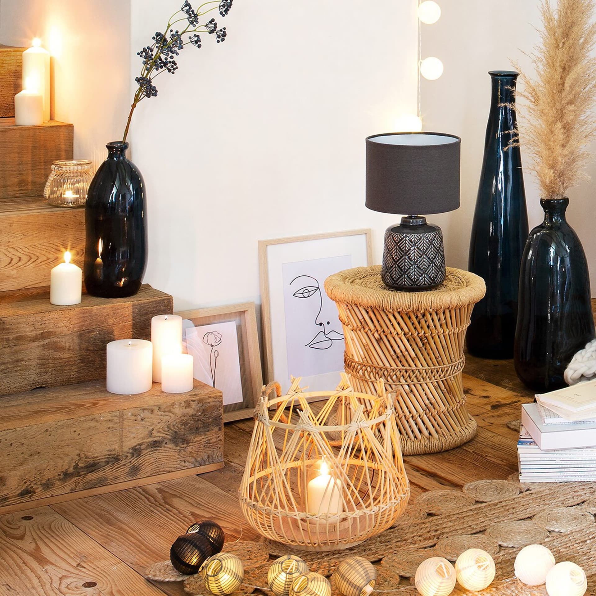 

Ceramiczna lampka nocna Ilou 35 cm